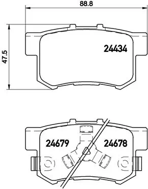 Brake Pad Set, disc brake