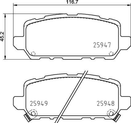 Brake Pad Set, disc brake