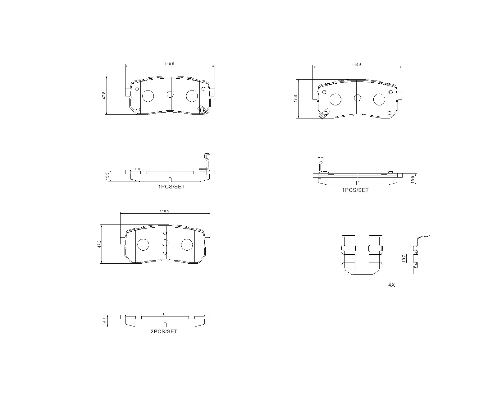 Brake Pad Set, disc brake