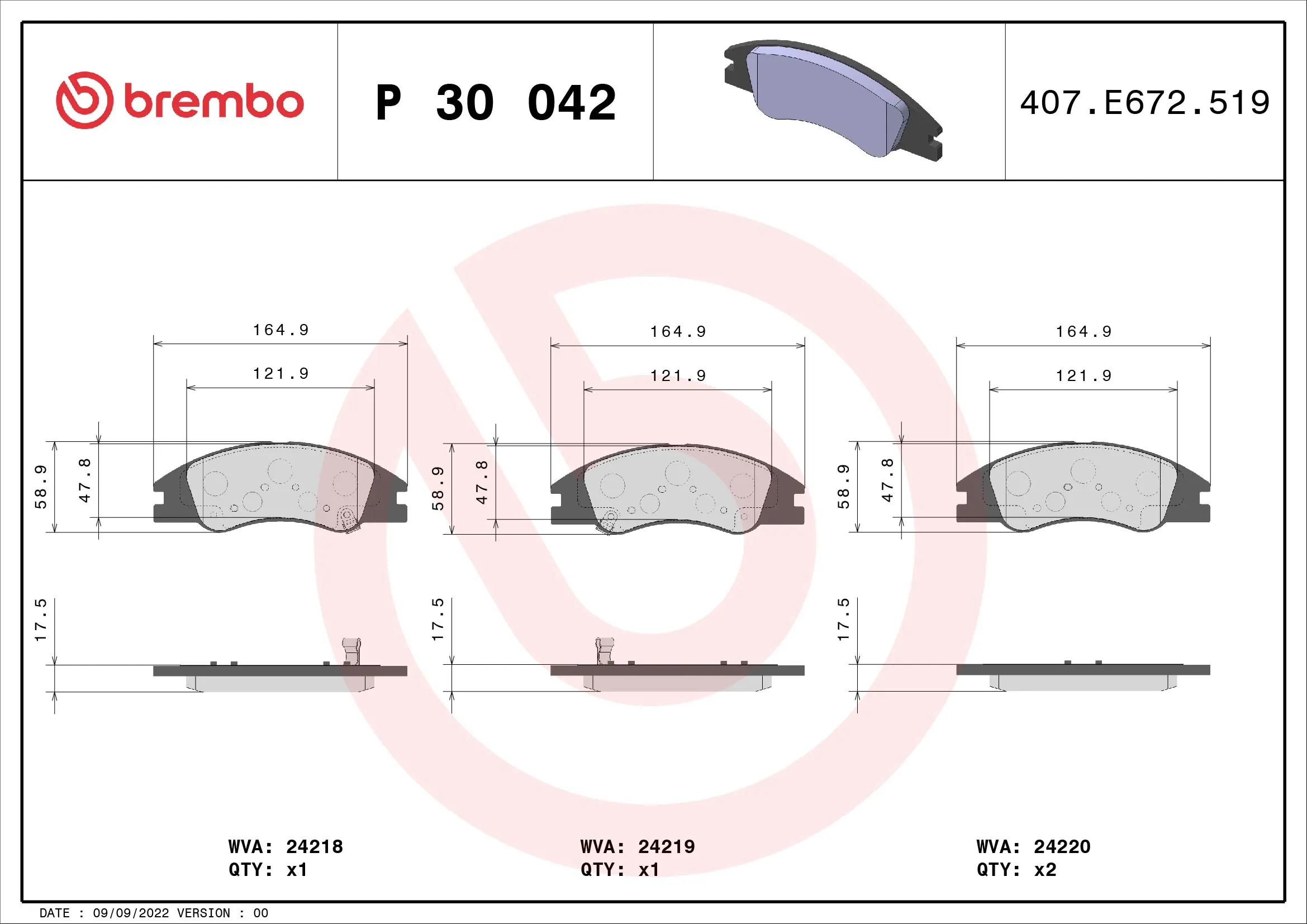 Brake Pad Set, disc brake