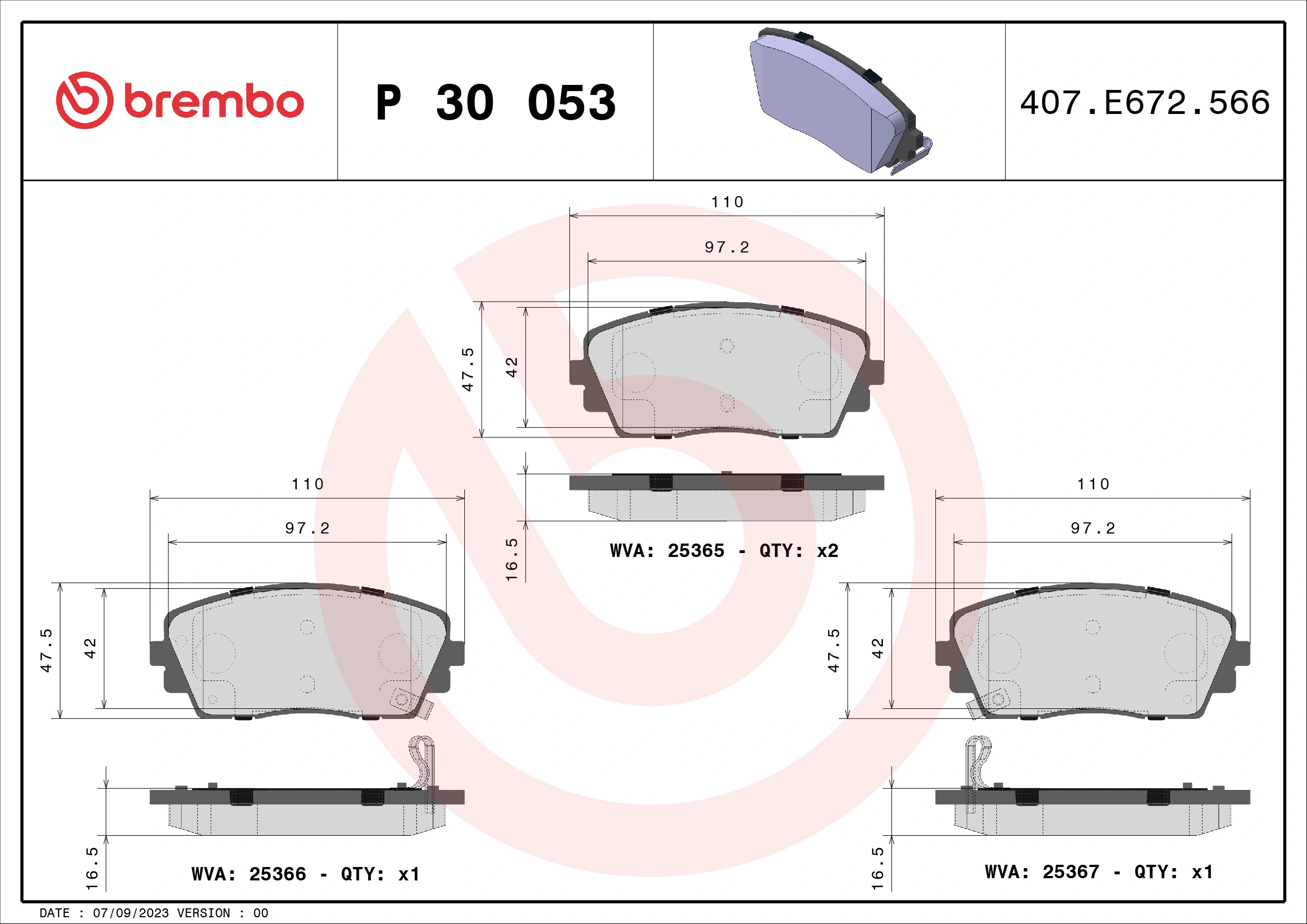 Brake Pad Set, disc brake