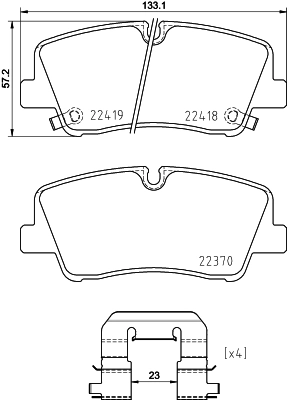 Brake Pad Set, disc brake