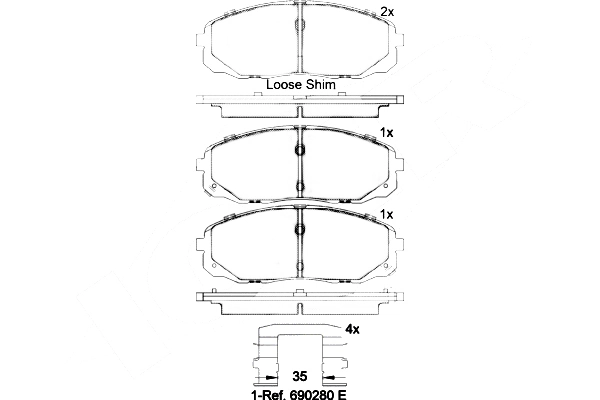Brake Pad Set, disc brake