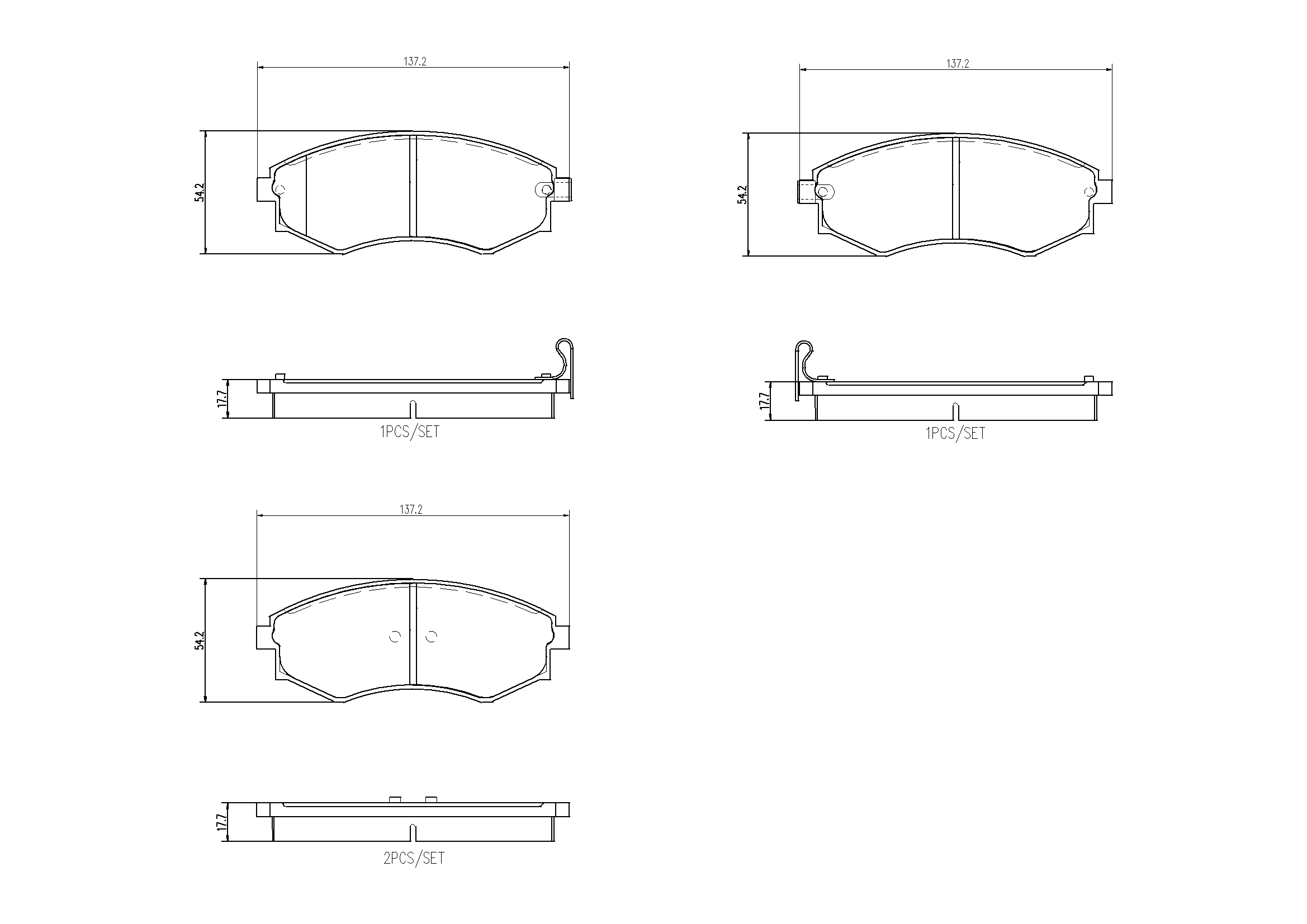 Brake Pad Set, disc brake