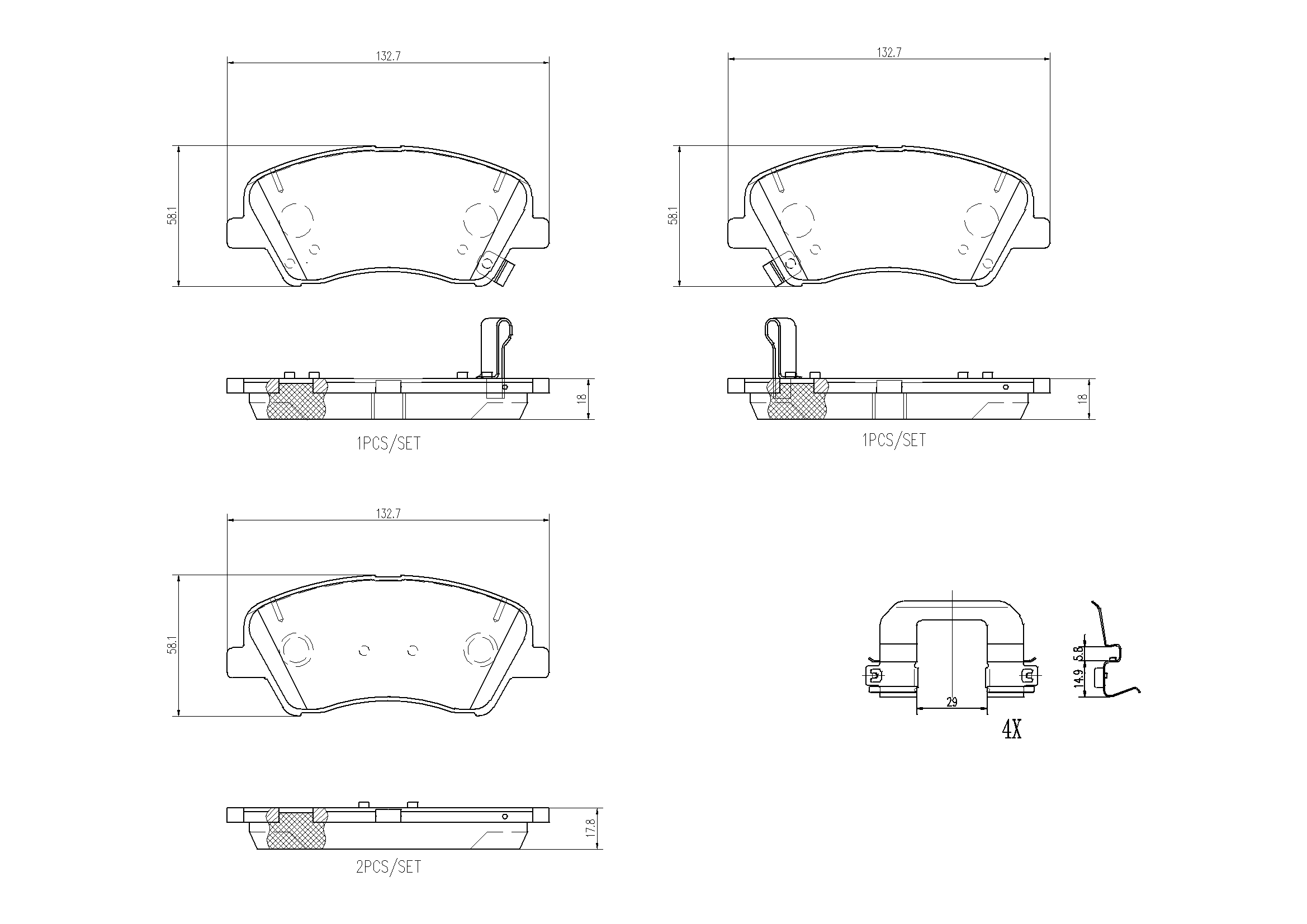 Brake Pad Set, disc brake