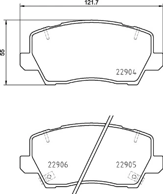 Brake Pad Set, disc brake