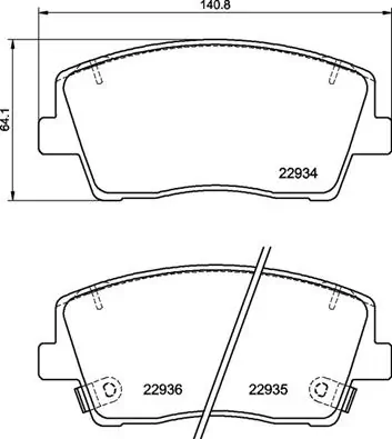 Brake Pad Set, disc brake