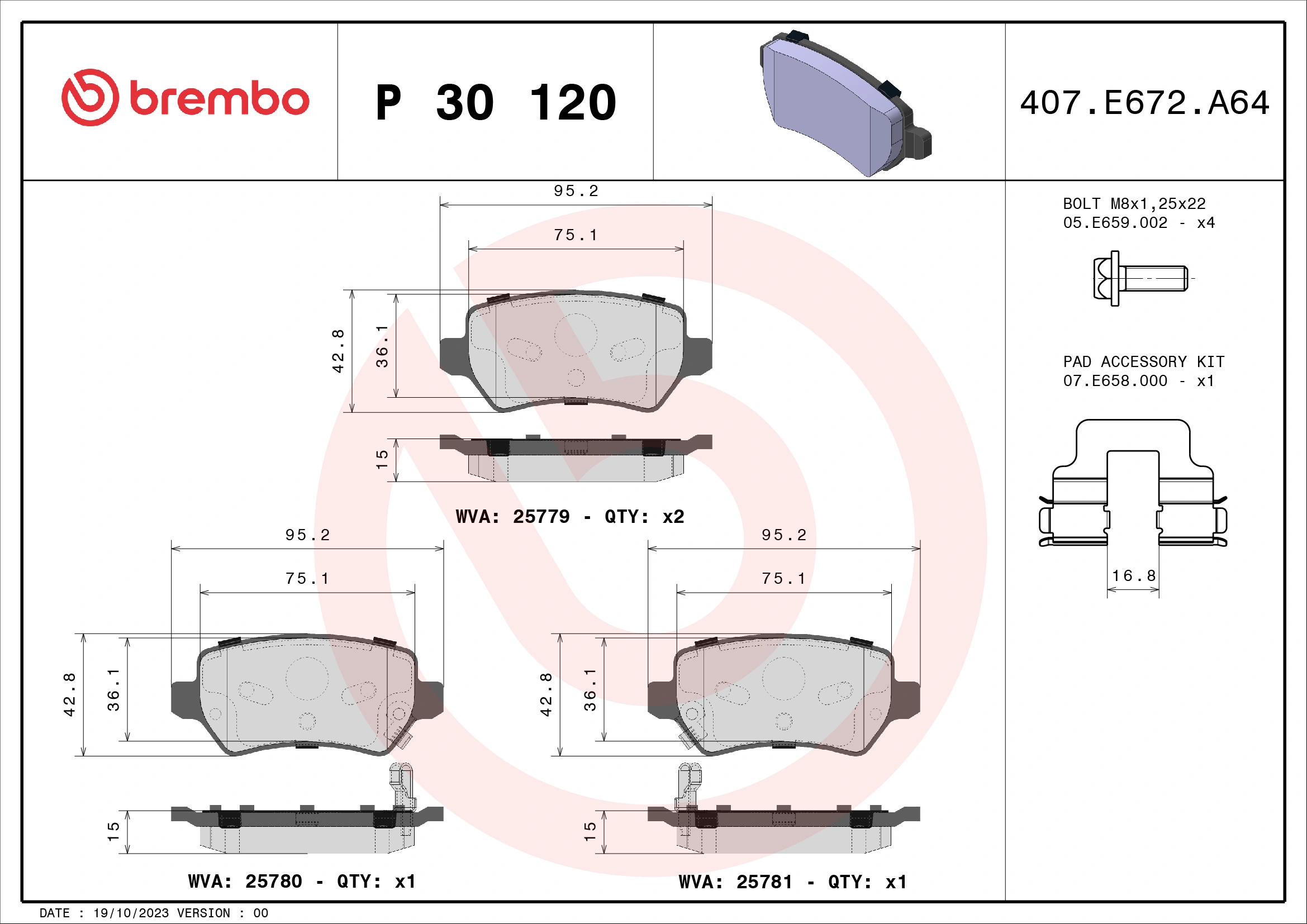 Brake Pad Set, disc brake