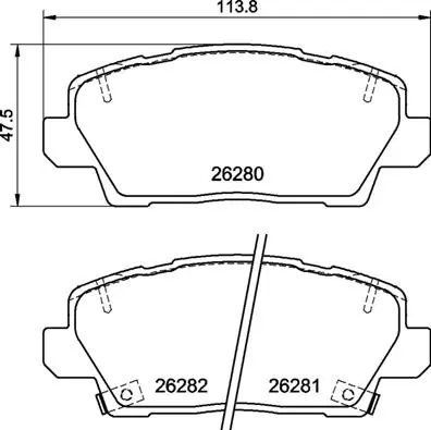 Brake Pad Set, disc brake