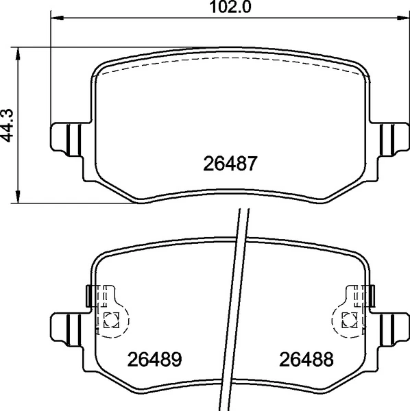 Brake Pad Set, disc brake