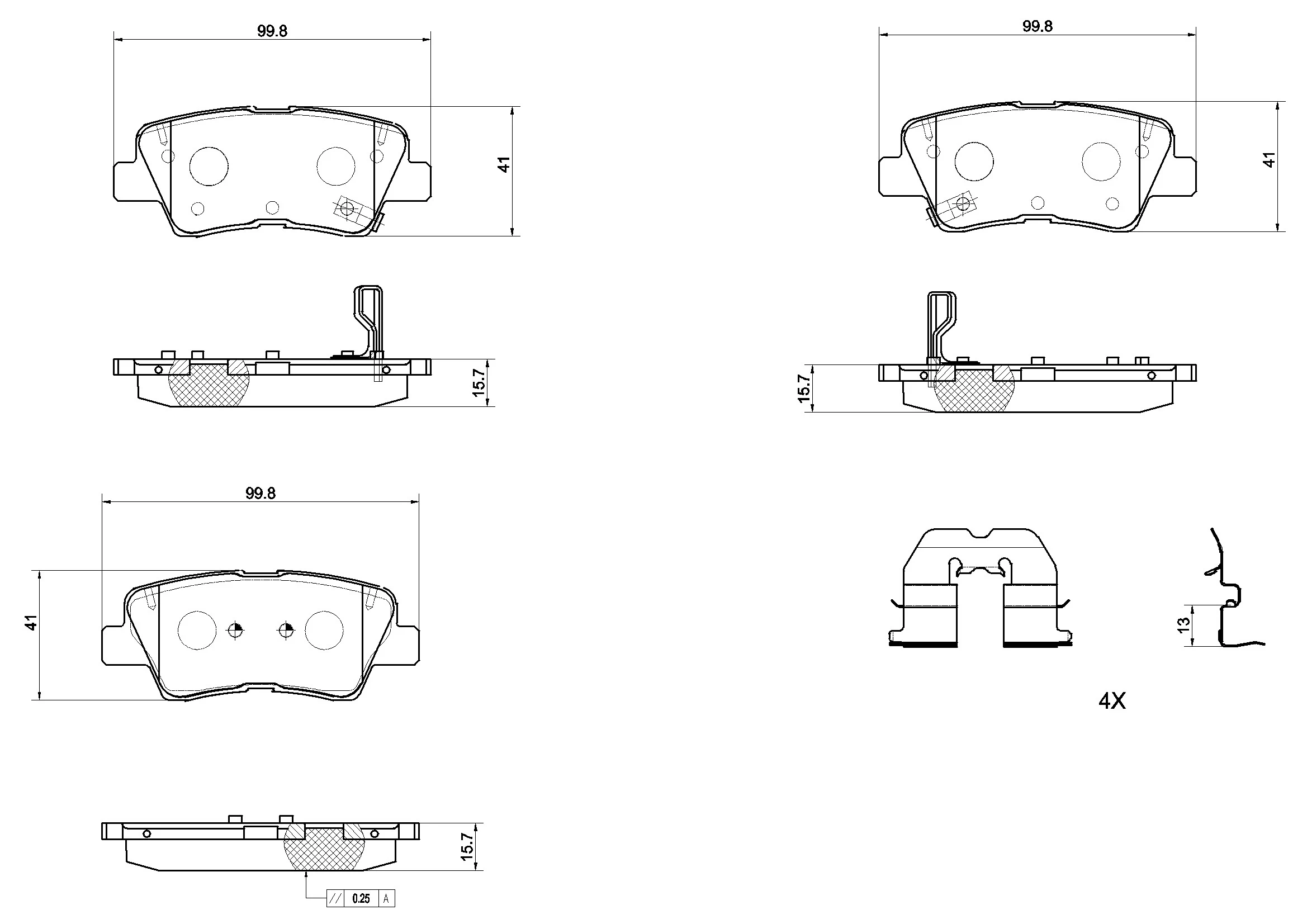Brake Pad Set, disc brake