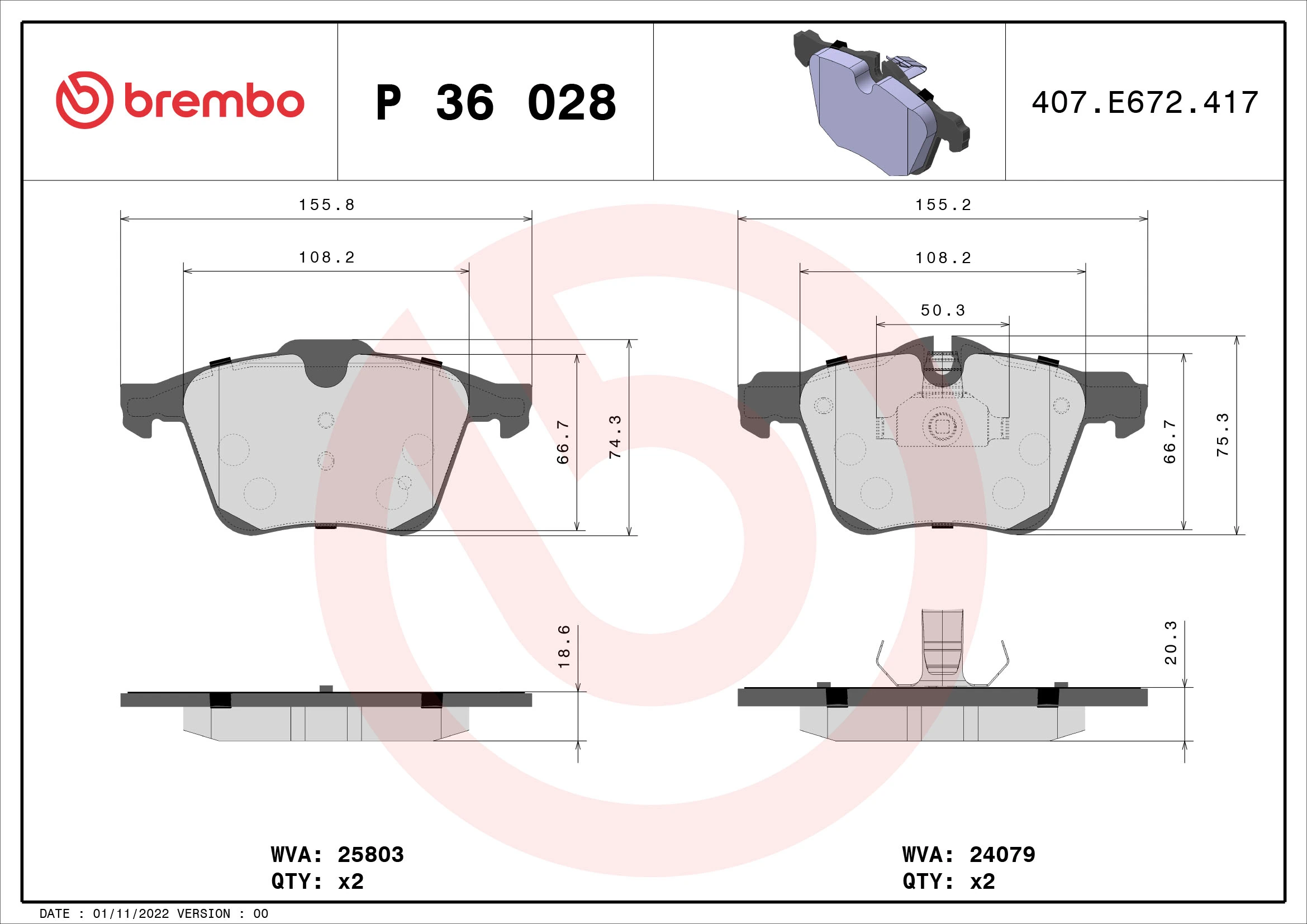 Brake Pad Set, disc brake