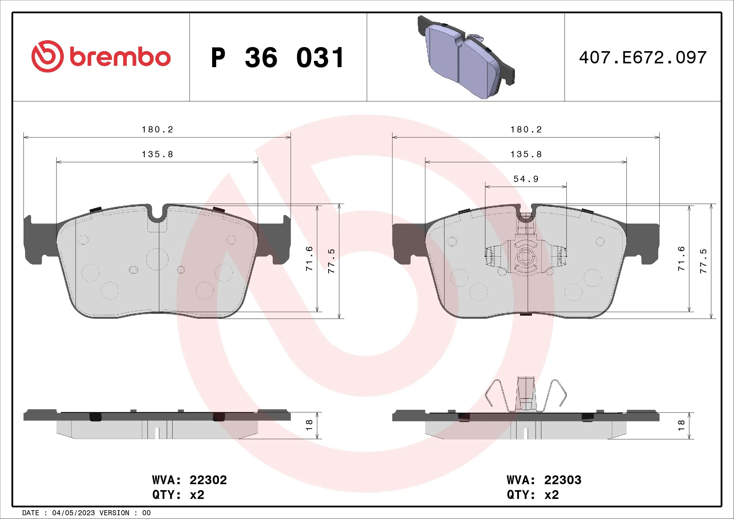 Brake Pad Set, disc brake