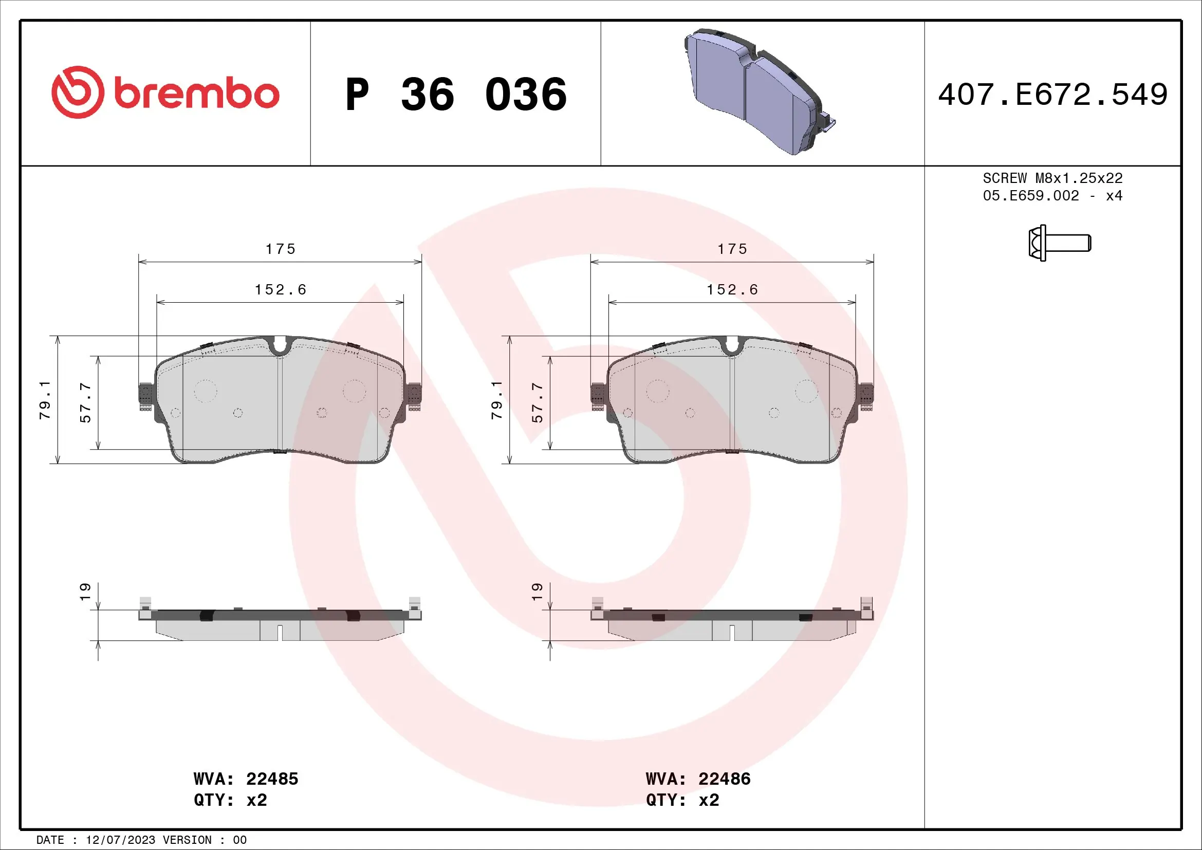 Brake Pad Set, disc brake