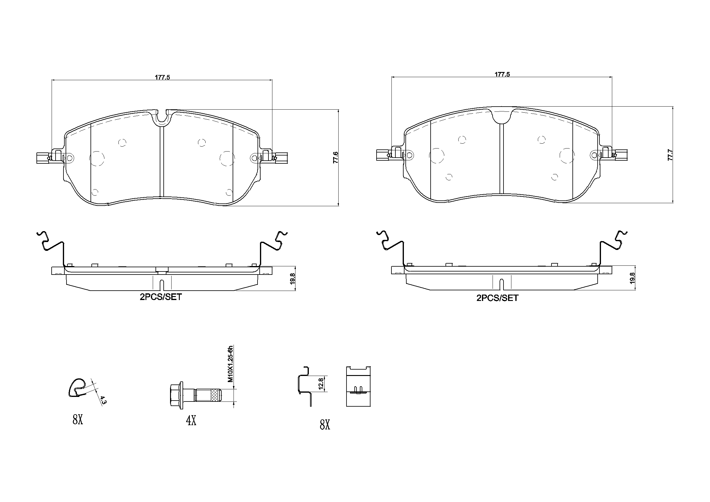 Brake Pad Set, disc brake