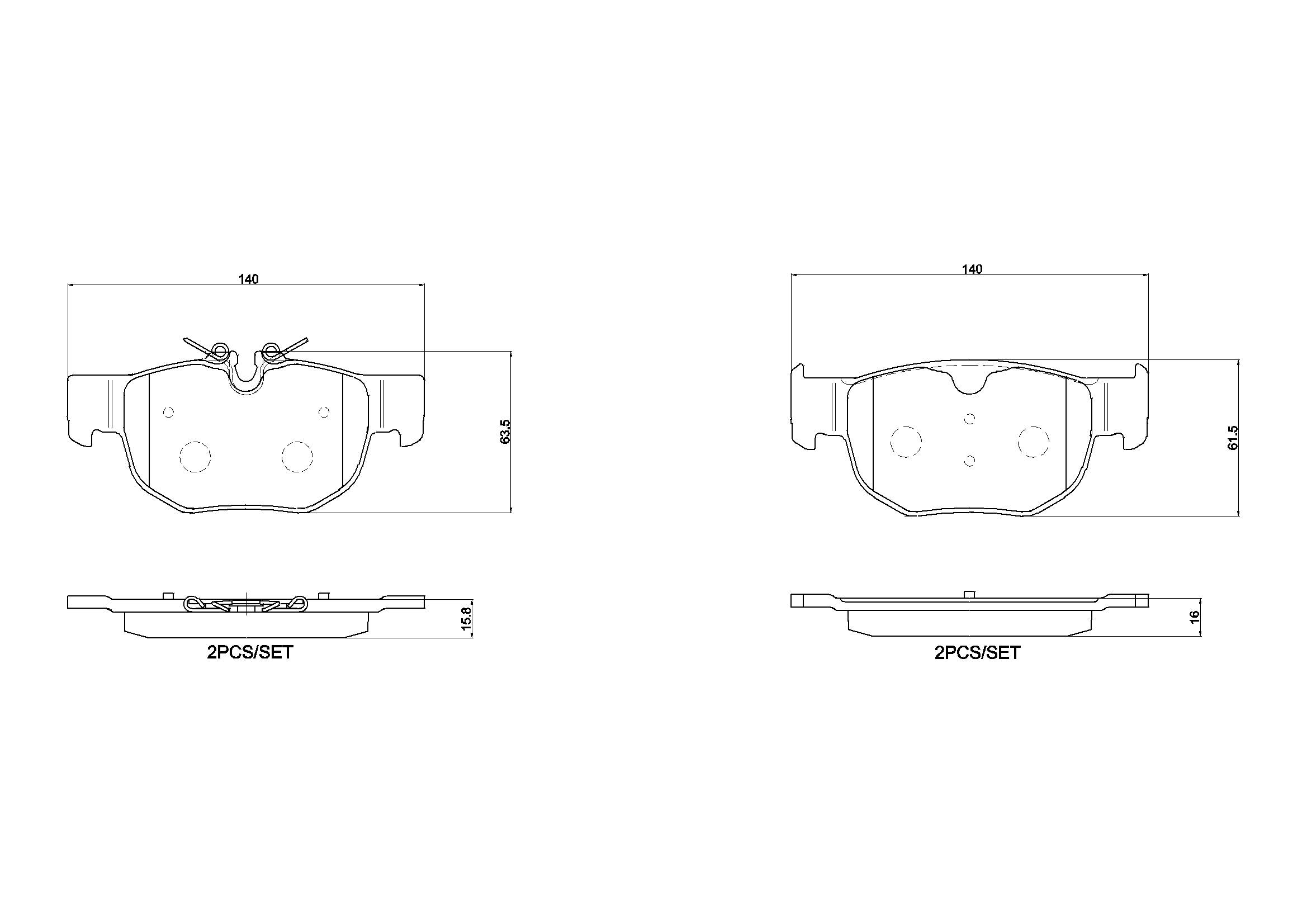 Brake Pad Set, disc brake