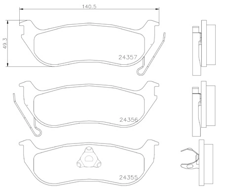 Brake Pad Set, disc brake