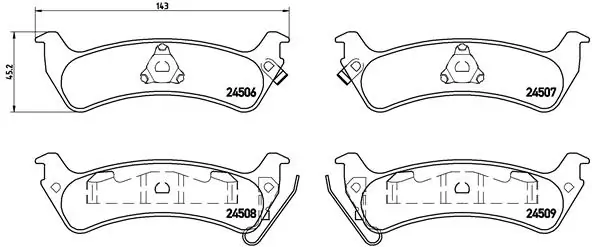 Brake Pad Set, disc brake
