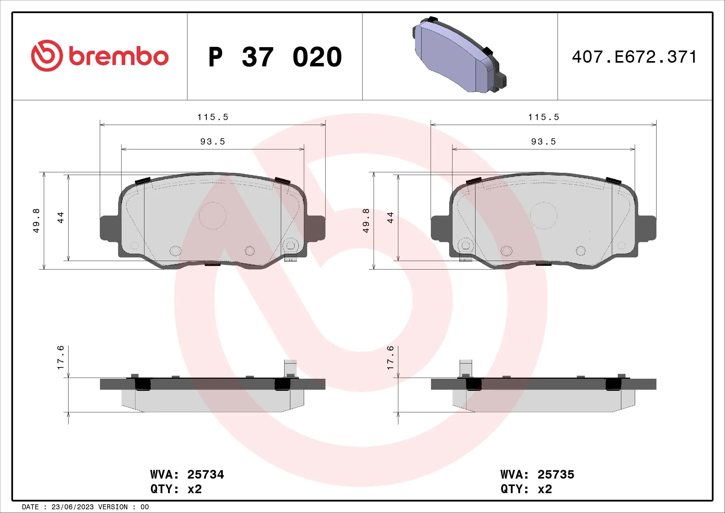 Brake Pad Set, disc brake