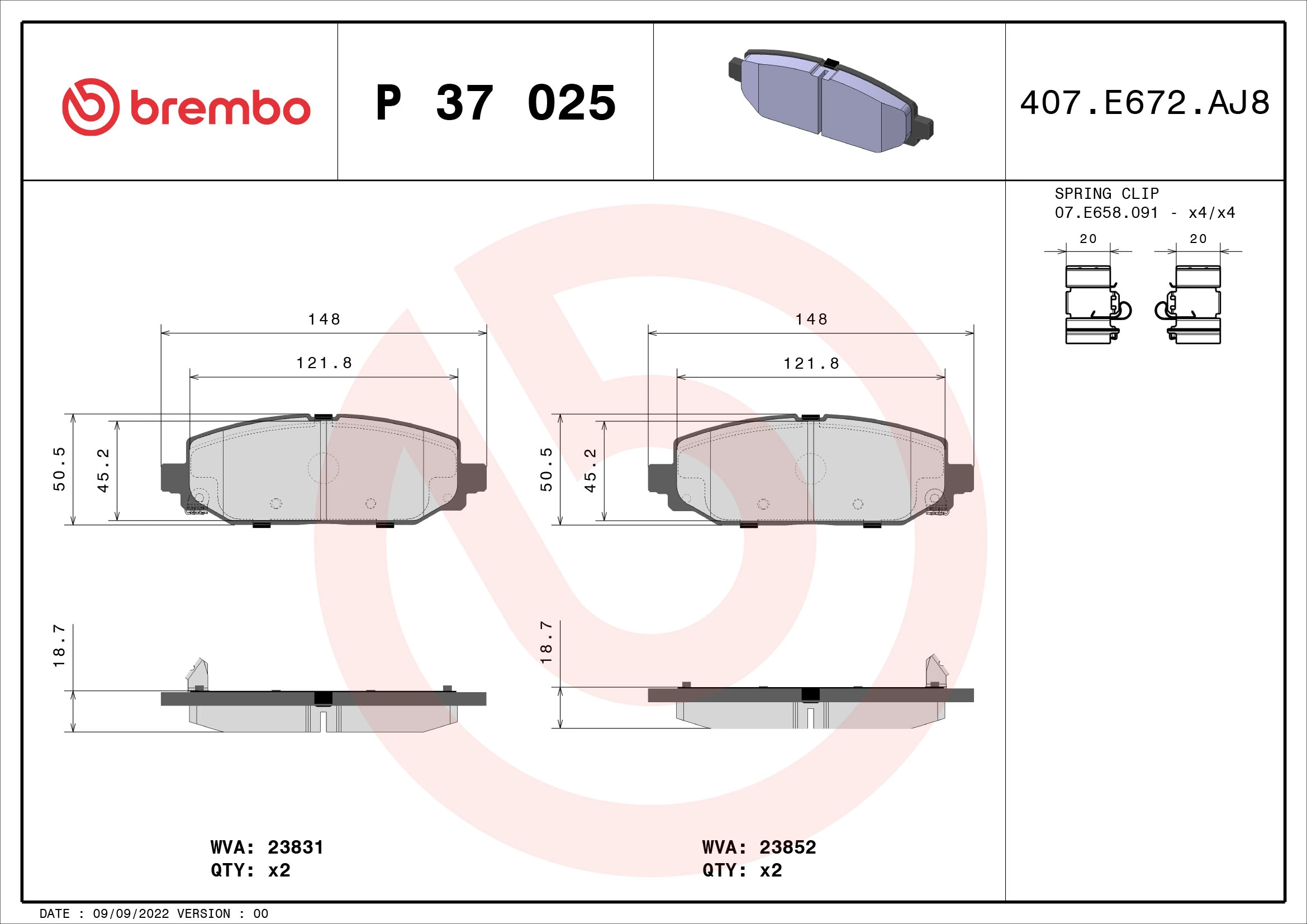 Brake Pad Set, disc brake