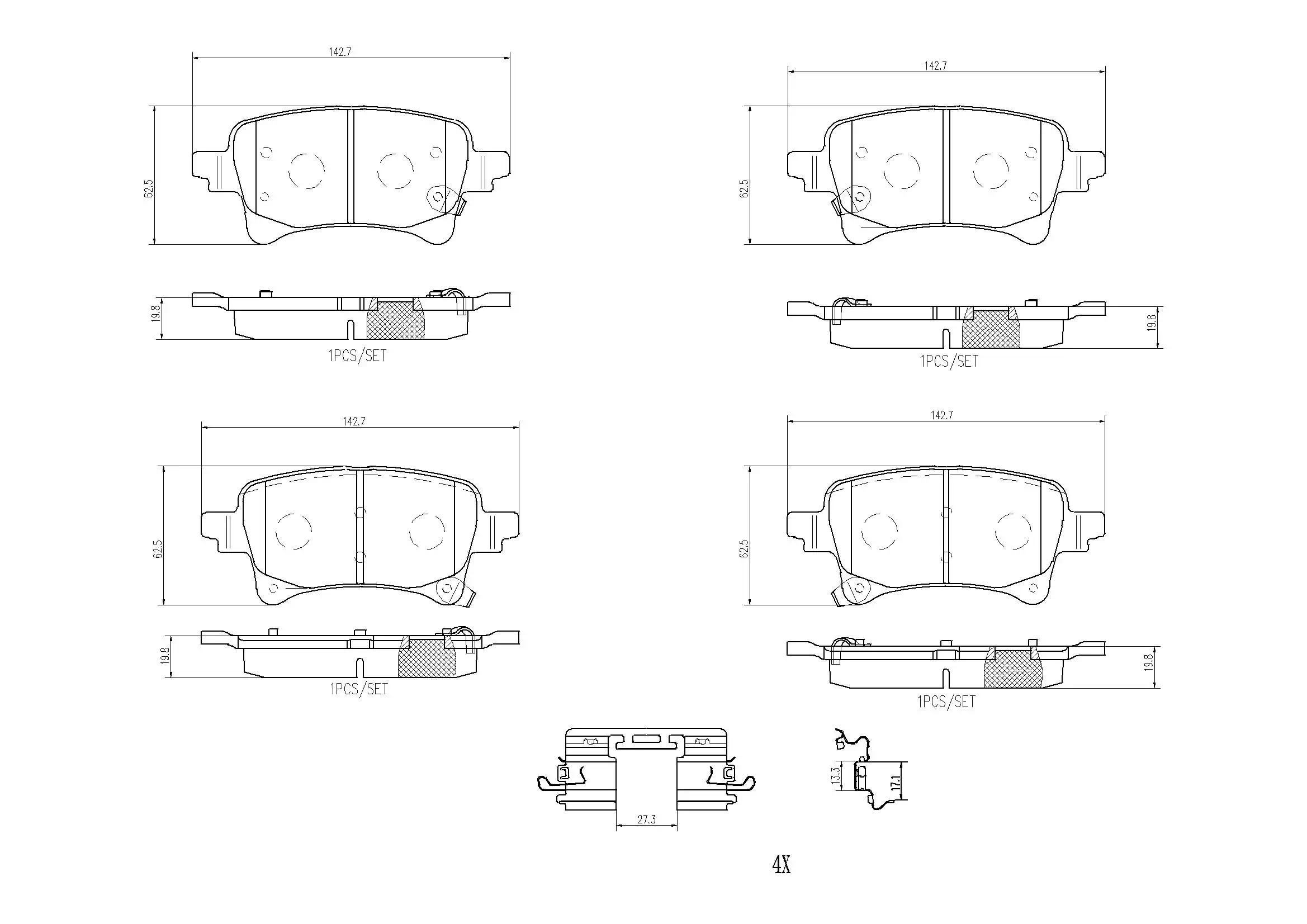 Brake Pad Set, disc brake