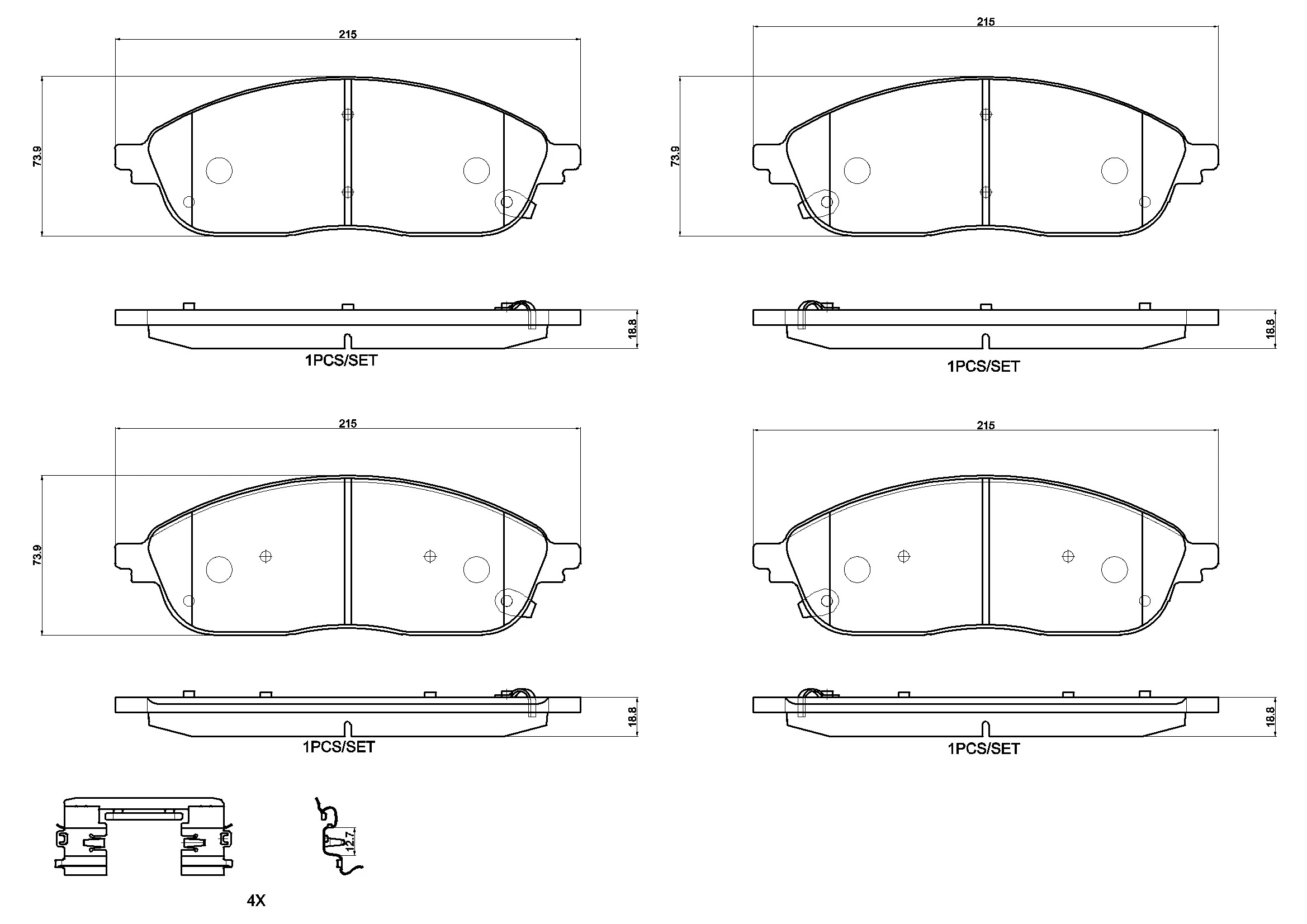 Brake Pad Set, disc brake