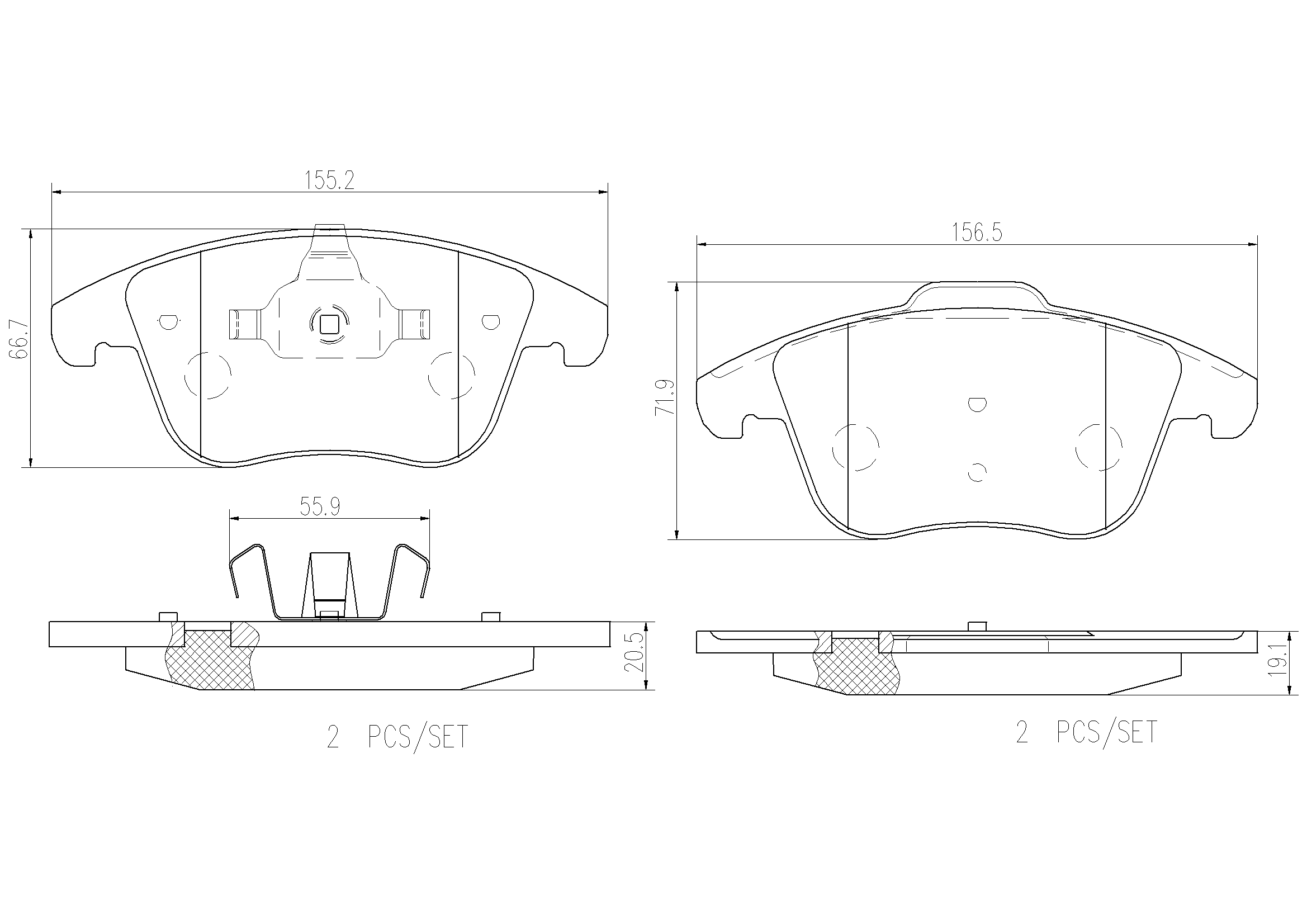 Brake Pad Set, disc brake