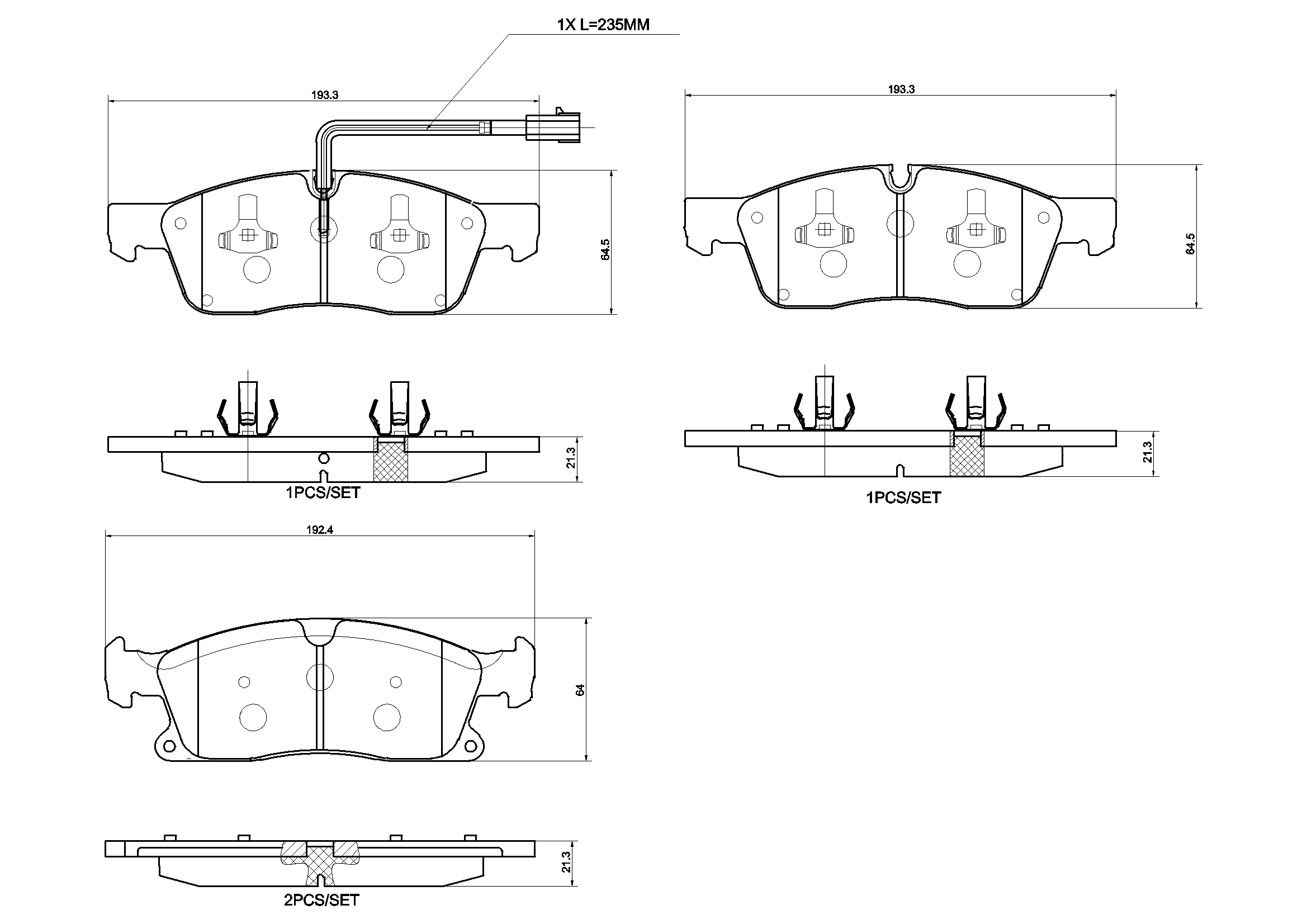 Brake Pad Set, disc brake