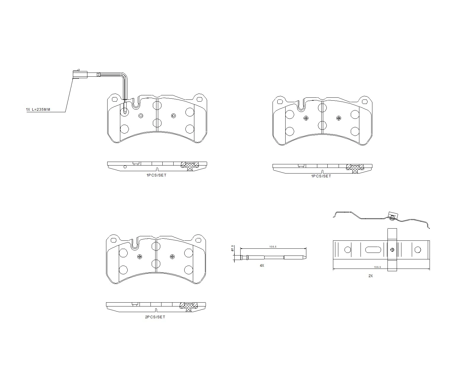Brake Pad Set, disc brake