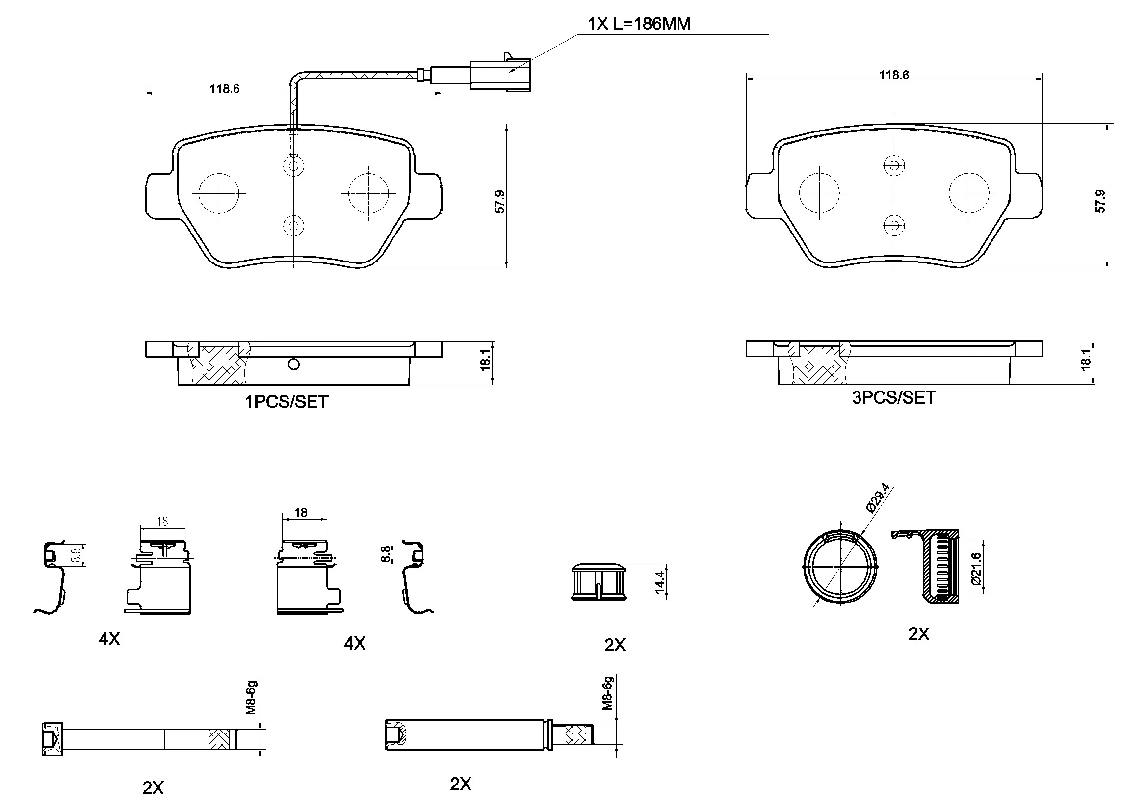 Brake Pad Set, disc brake