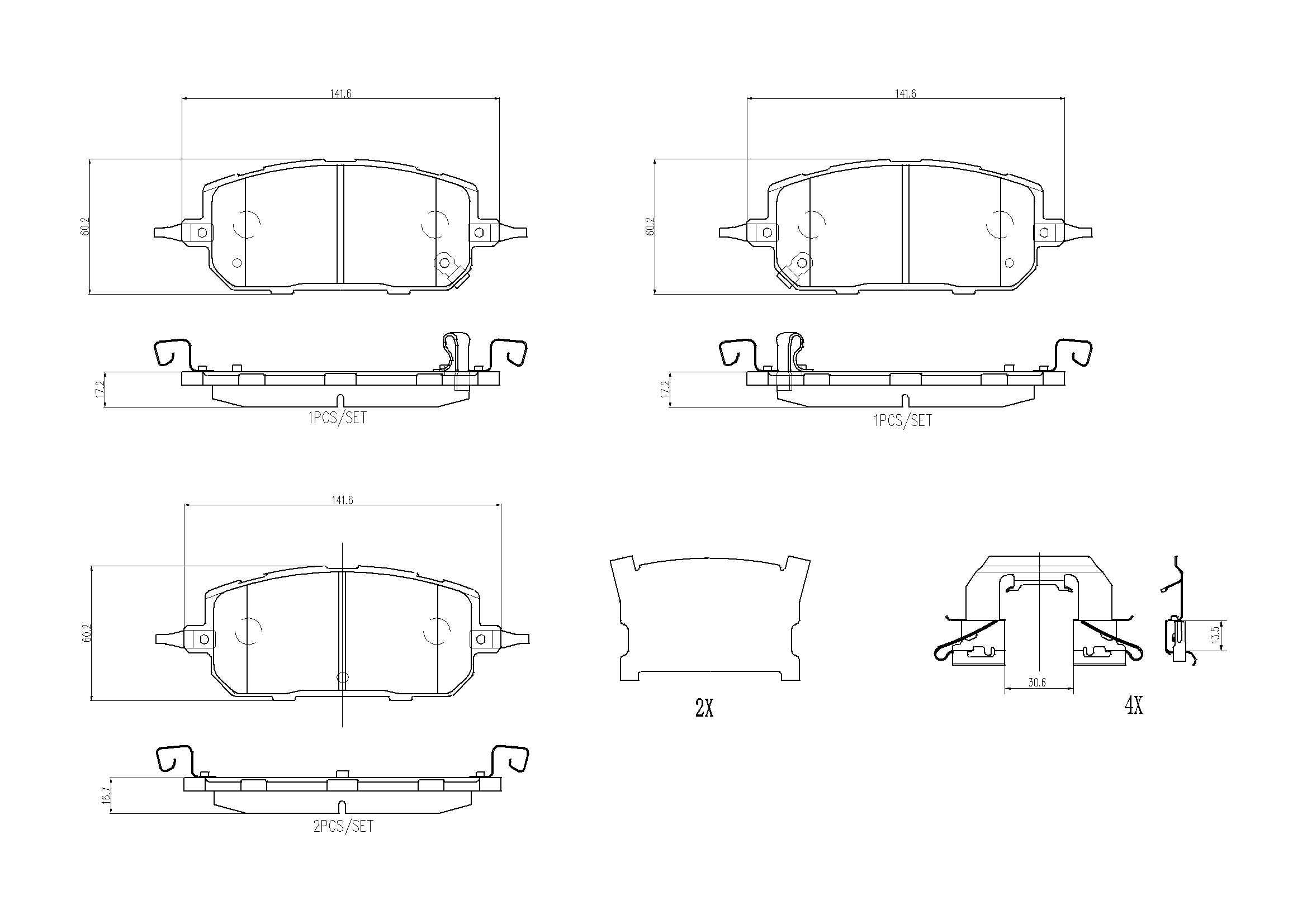 Brake Pad Set, disc brake