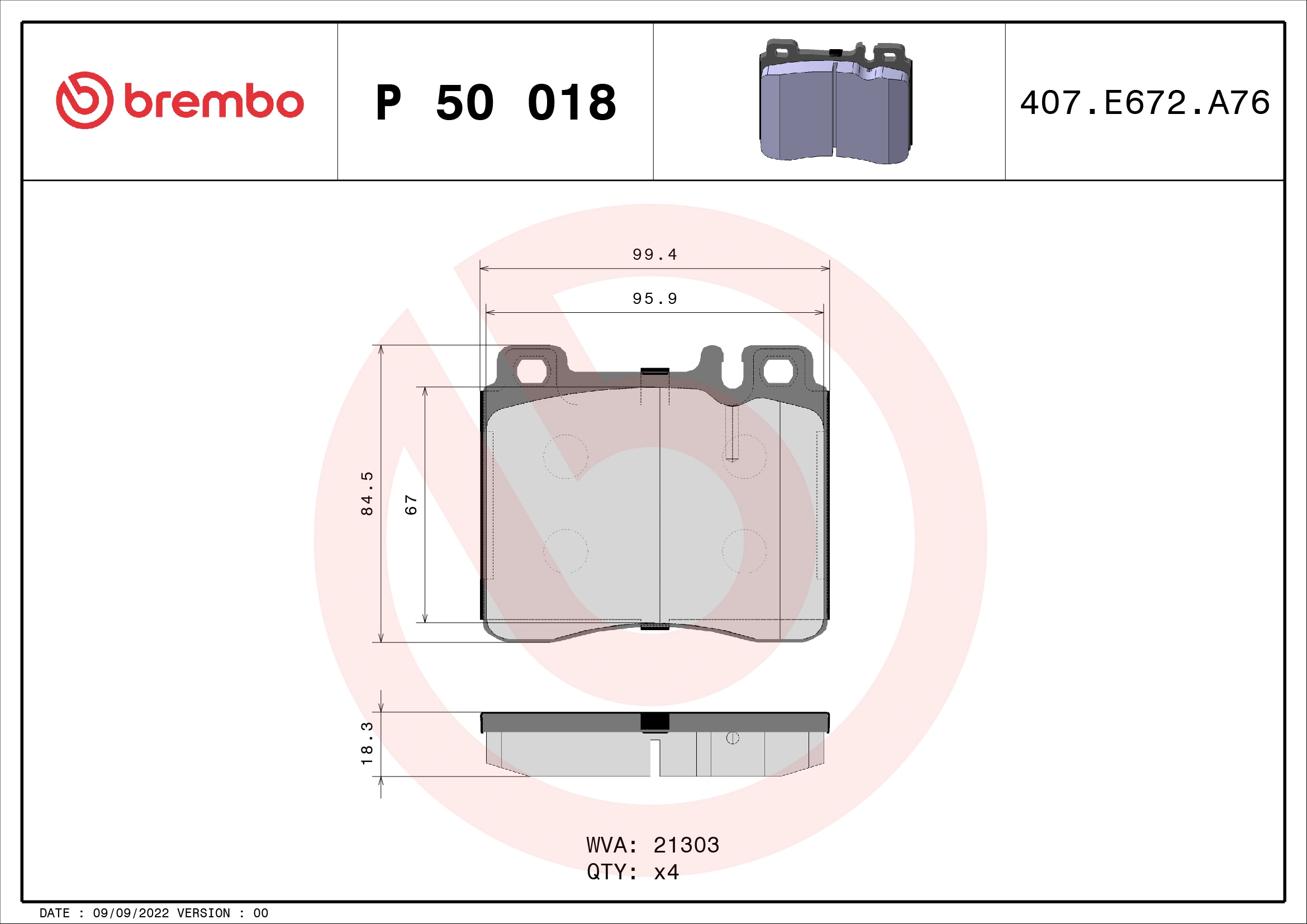Brake Pad Set, disc brake