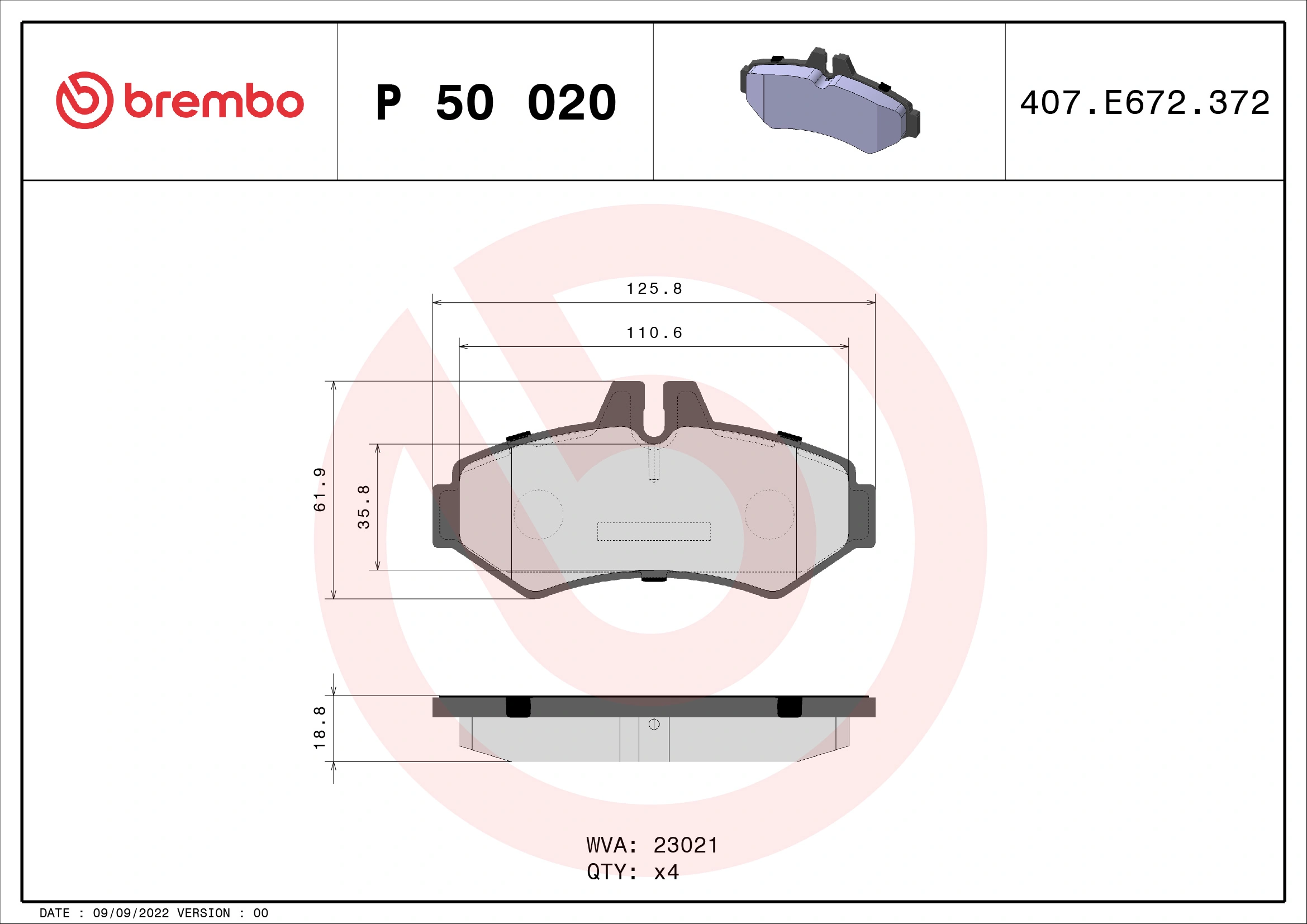 Brake Pad Set, disc brake