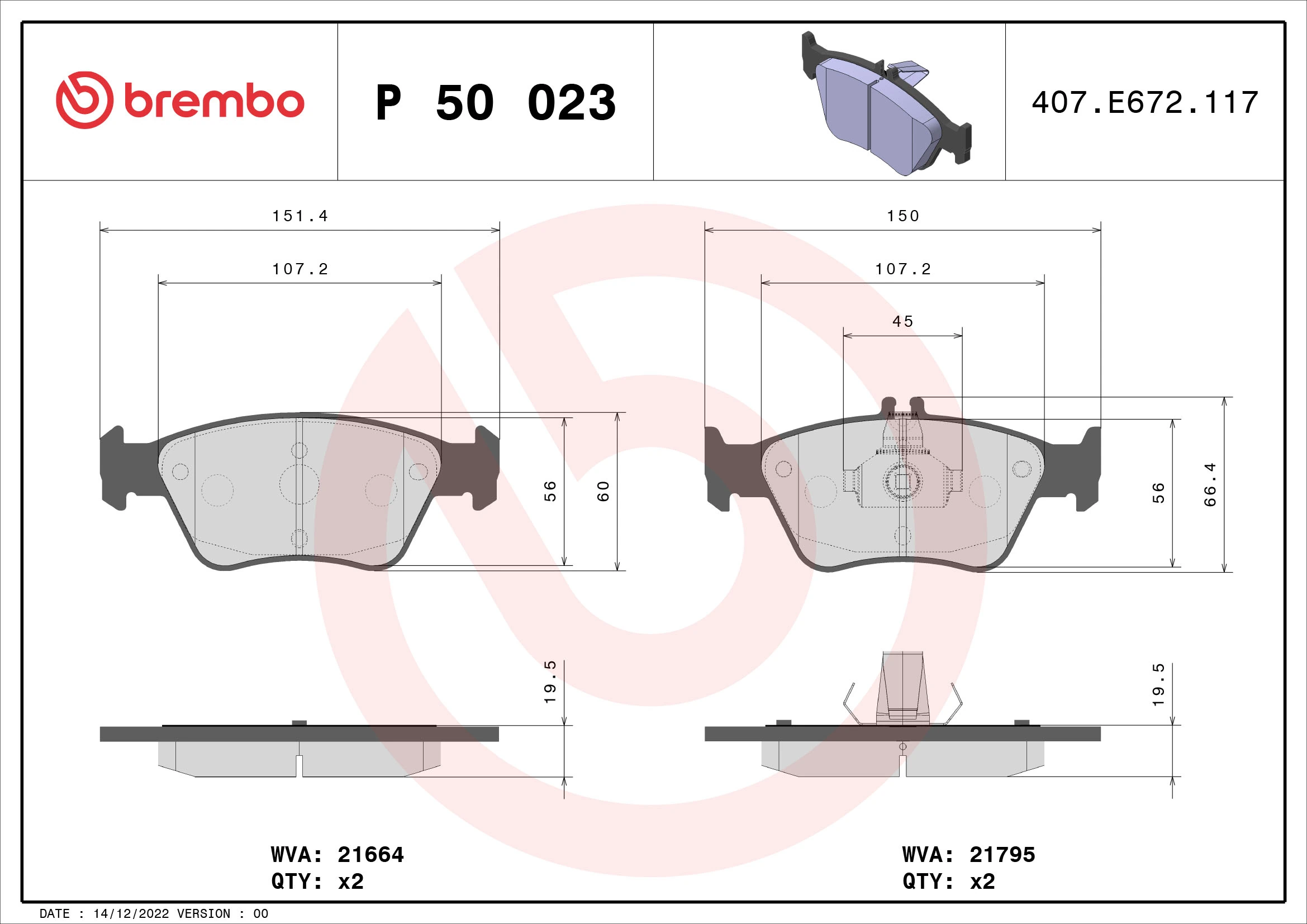 Brake Pad Set, disc brake