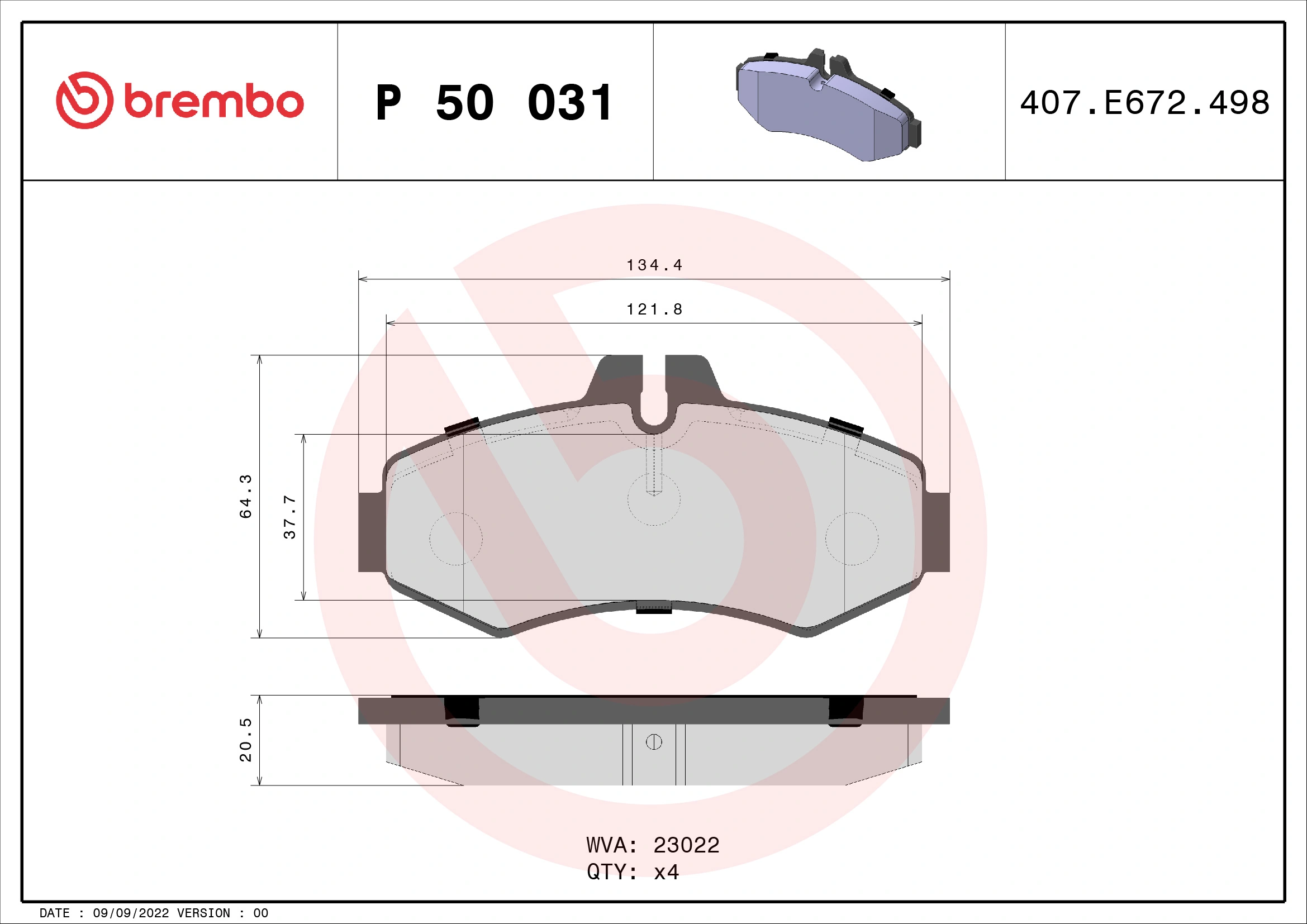 Brake Pad Set, disc brake