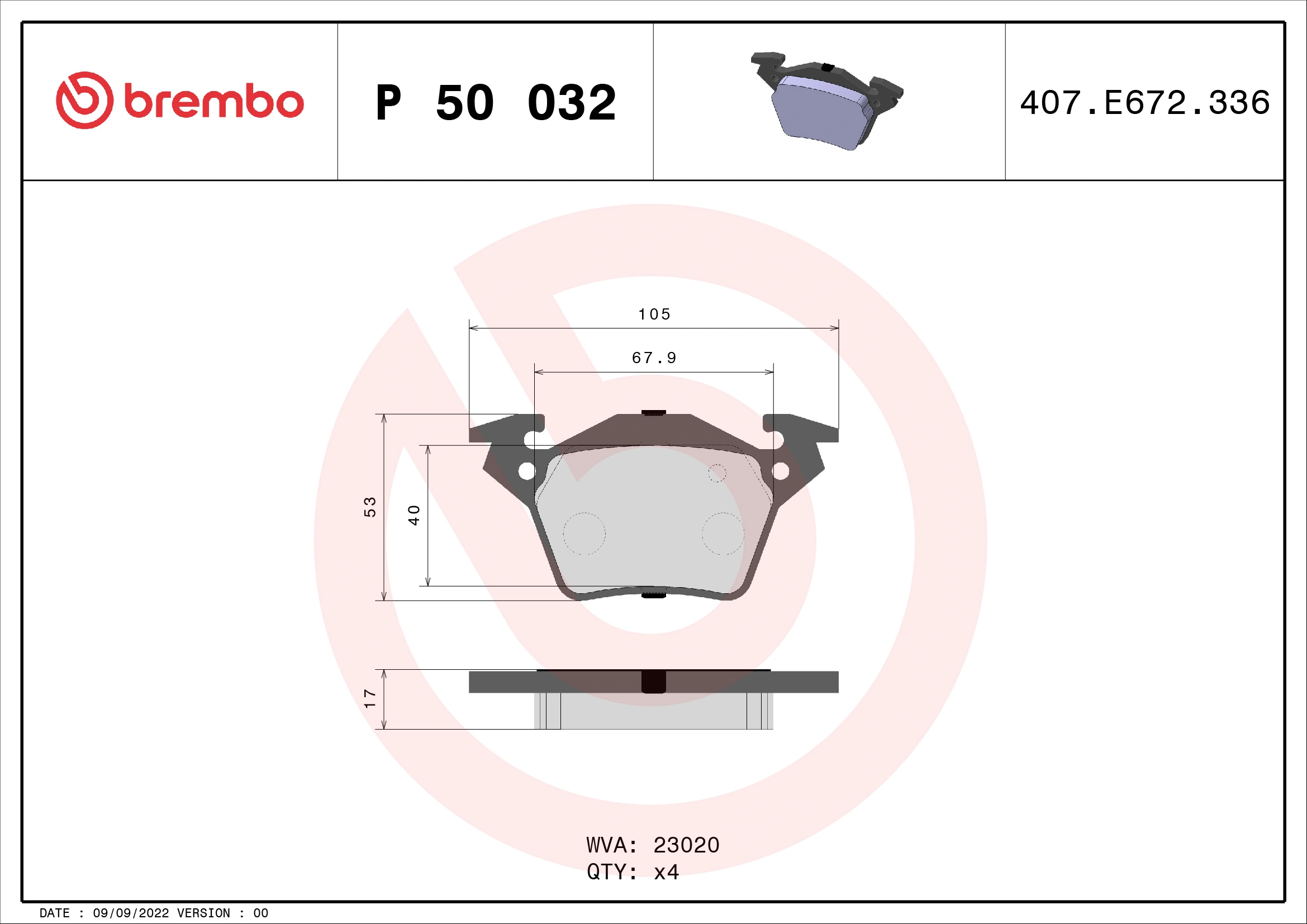 Brake Pad Set, disc brake