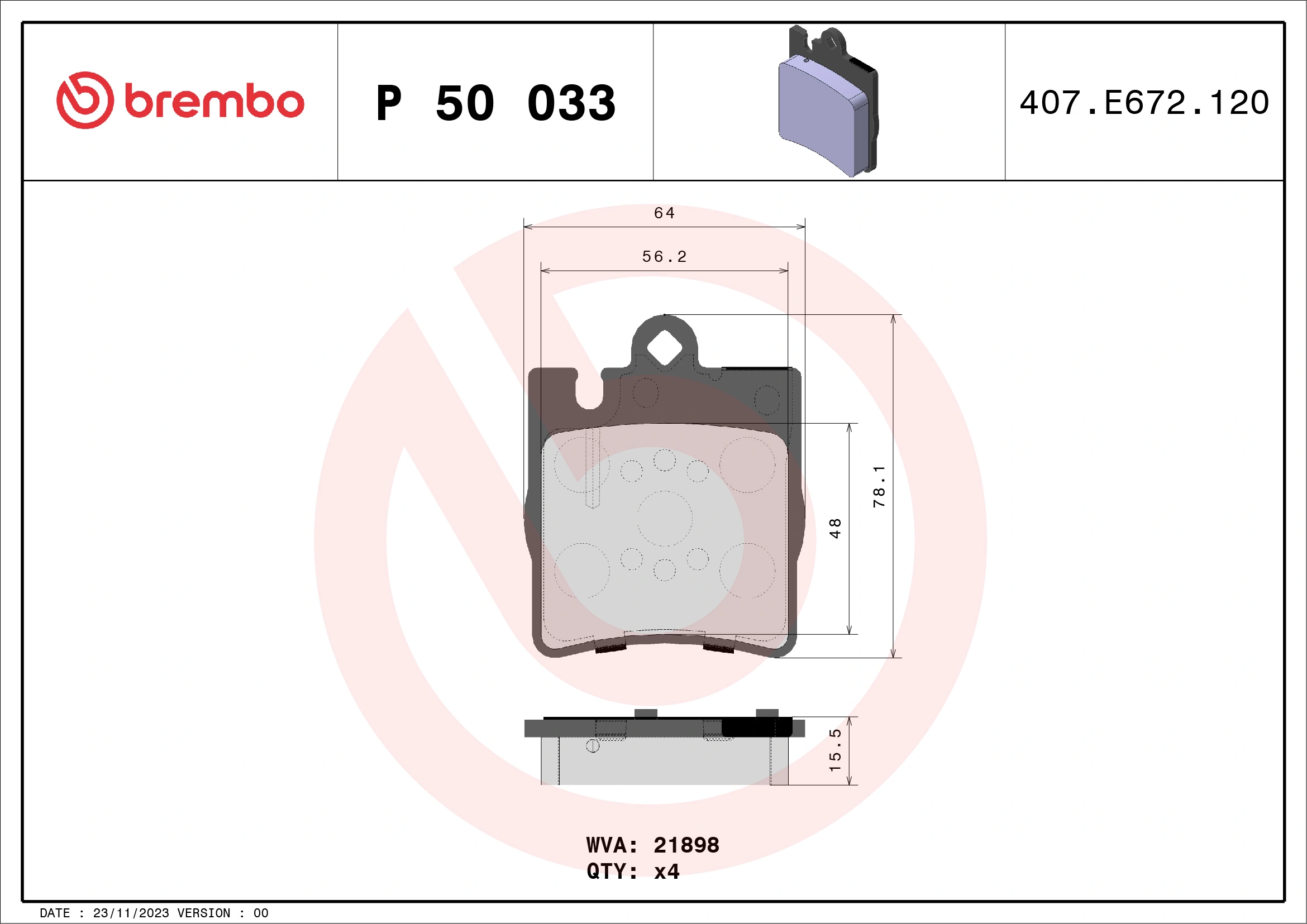 Brake Pad Set, disc brake