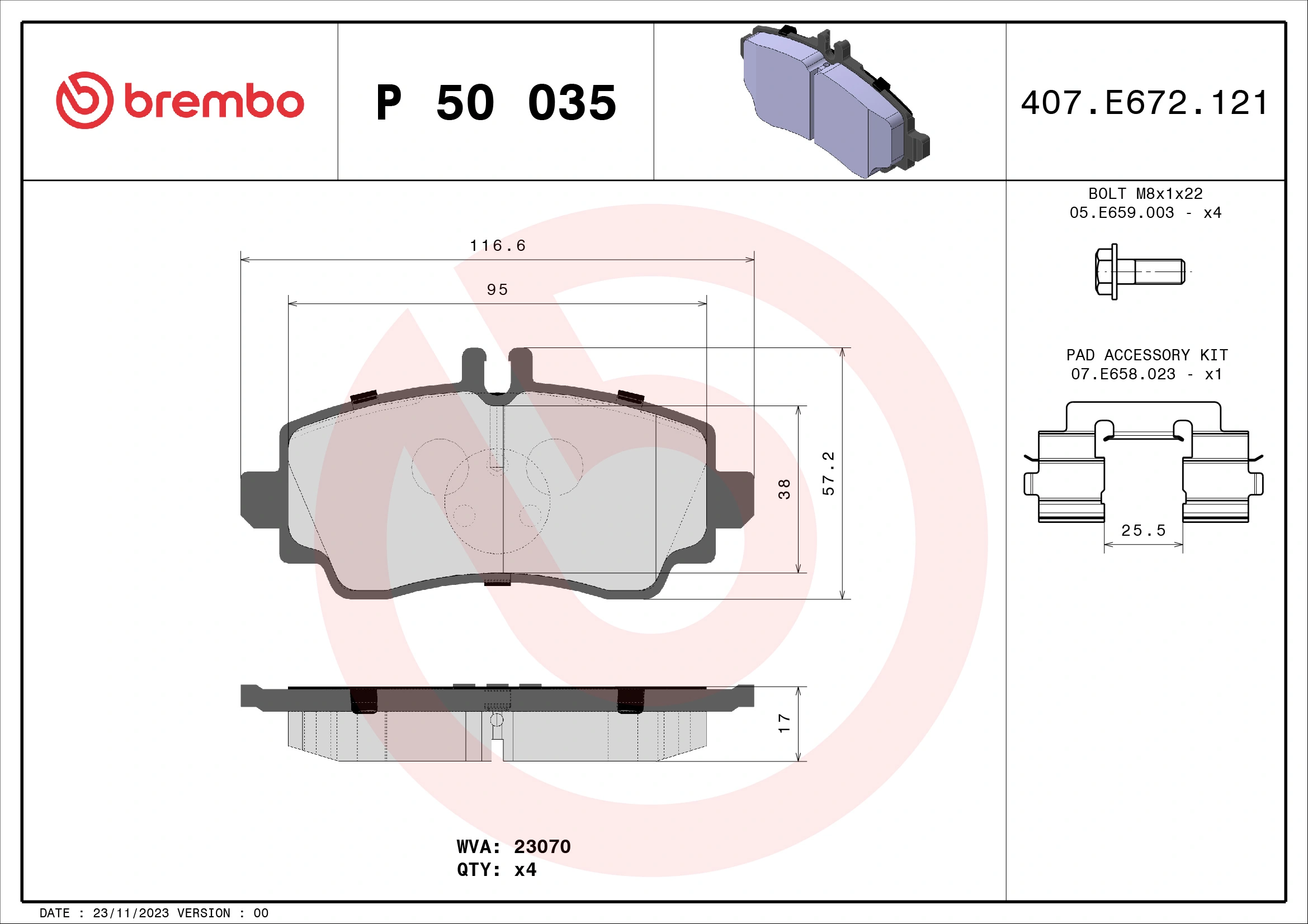 Brake Pad Set, disc brake