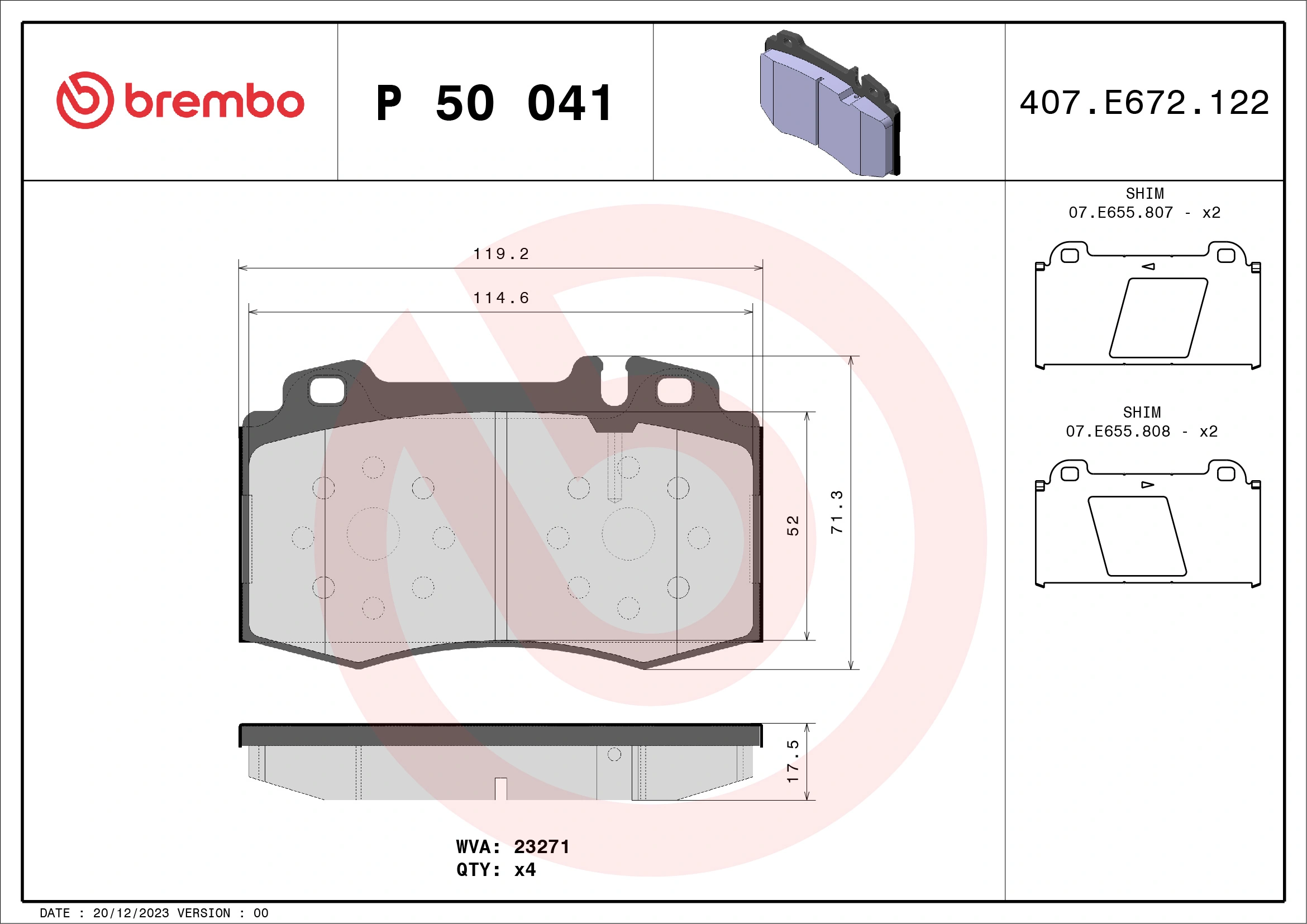 Brake Pad Set, disc brake