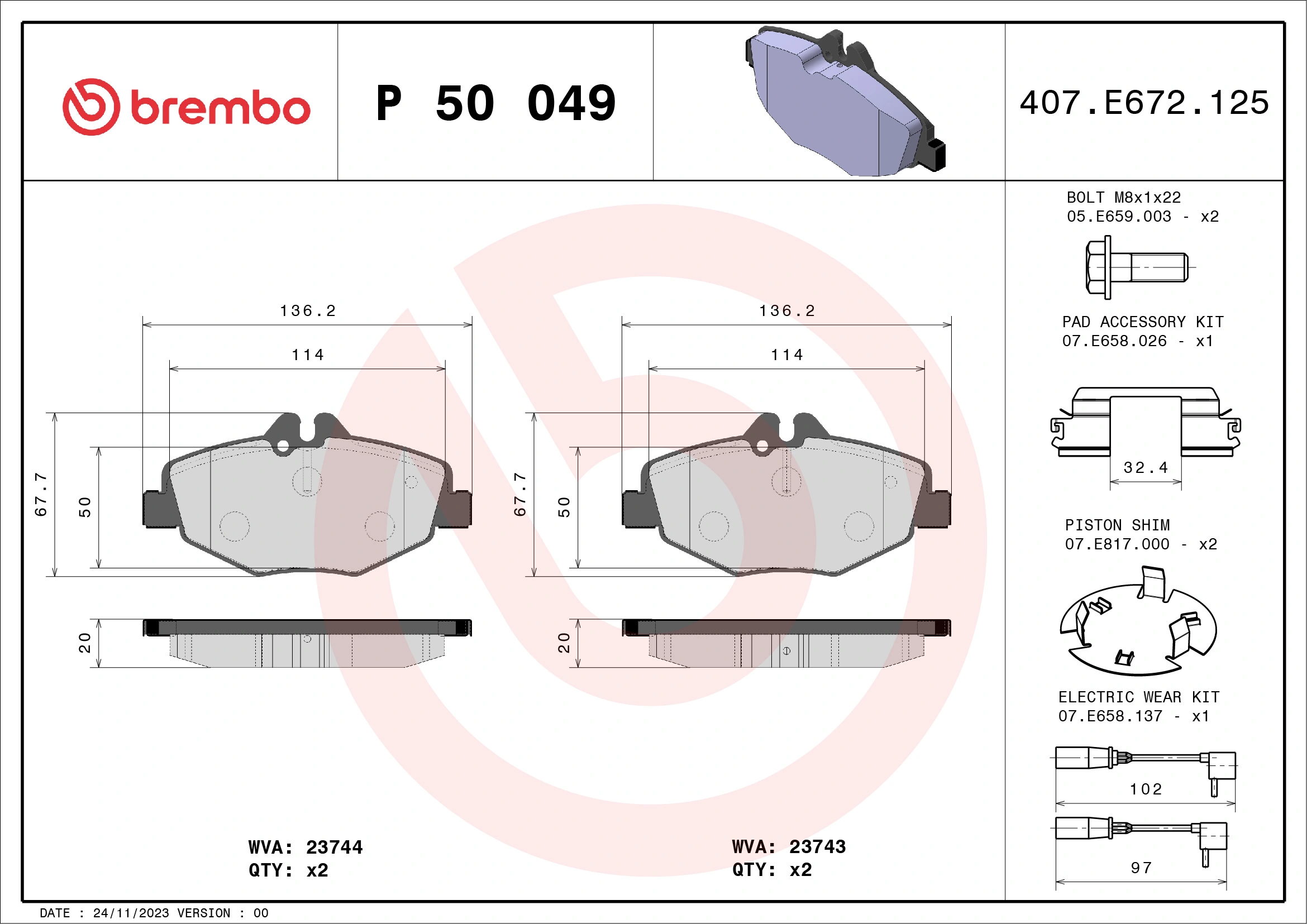 Brake Pad Set, disc brake