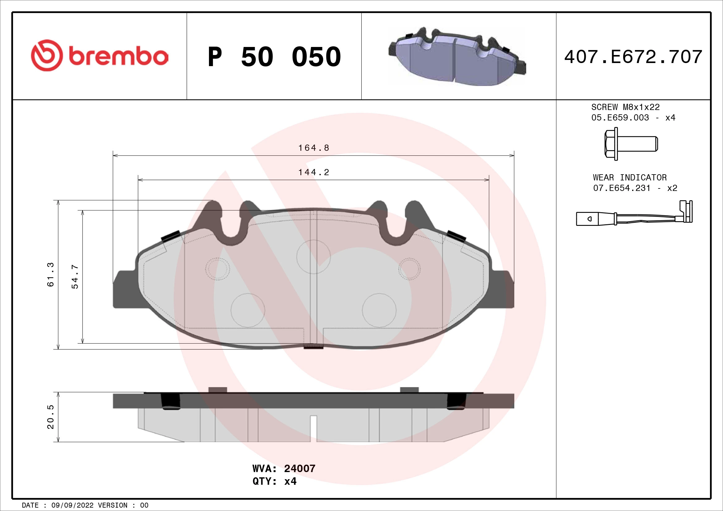 Brake Pad Set, disc brake