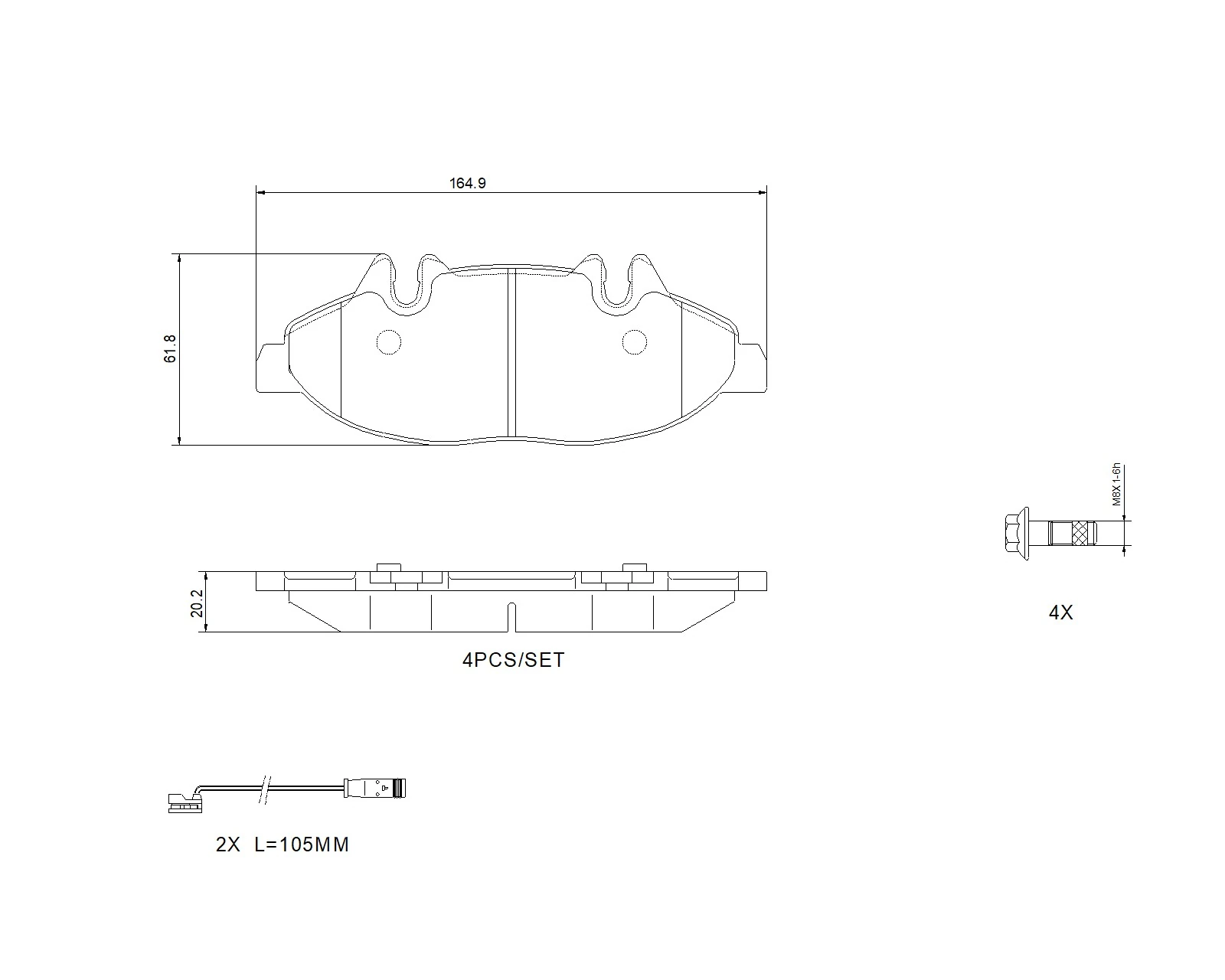 Brake Pad Set, disc brake
