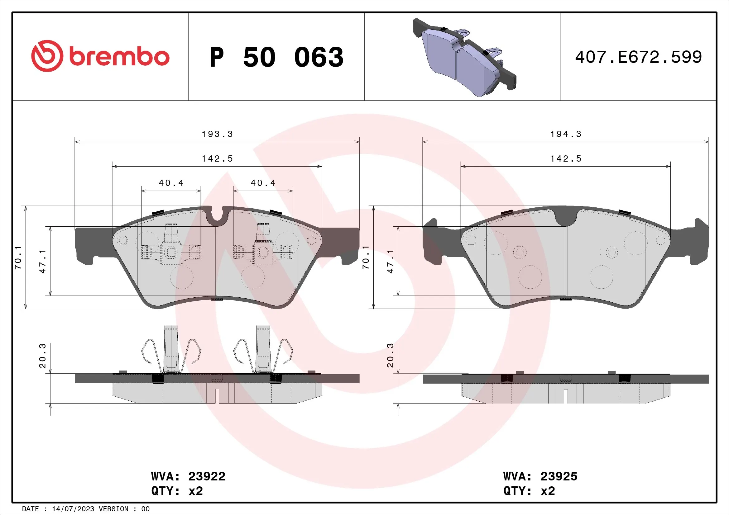 Brake Pad Set, disc brake
