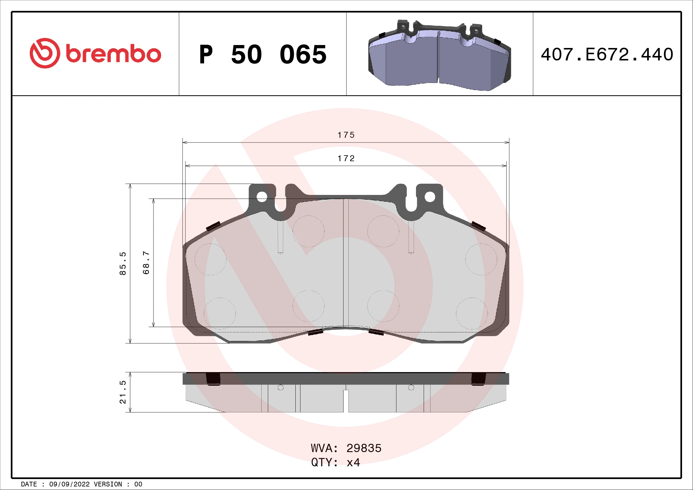 Brake Pad Set, disc brake