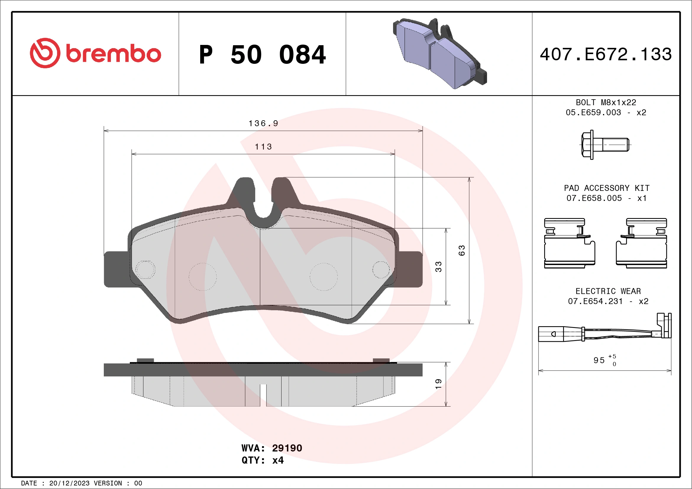 Brake Pad Set, disc brake