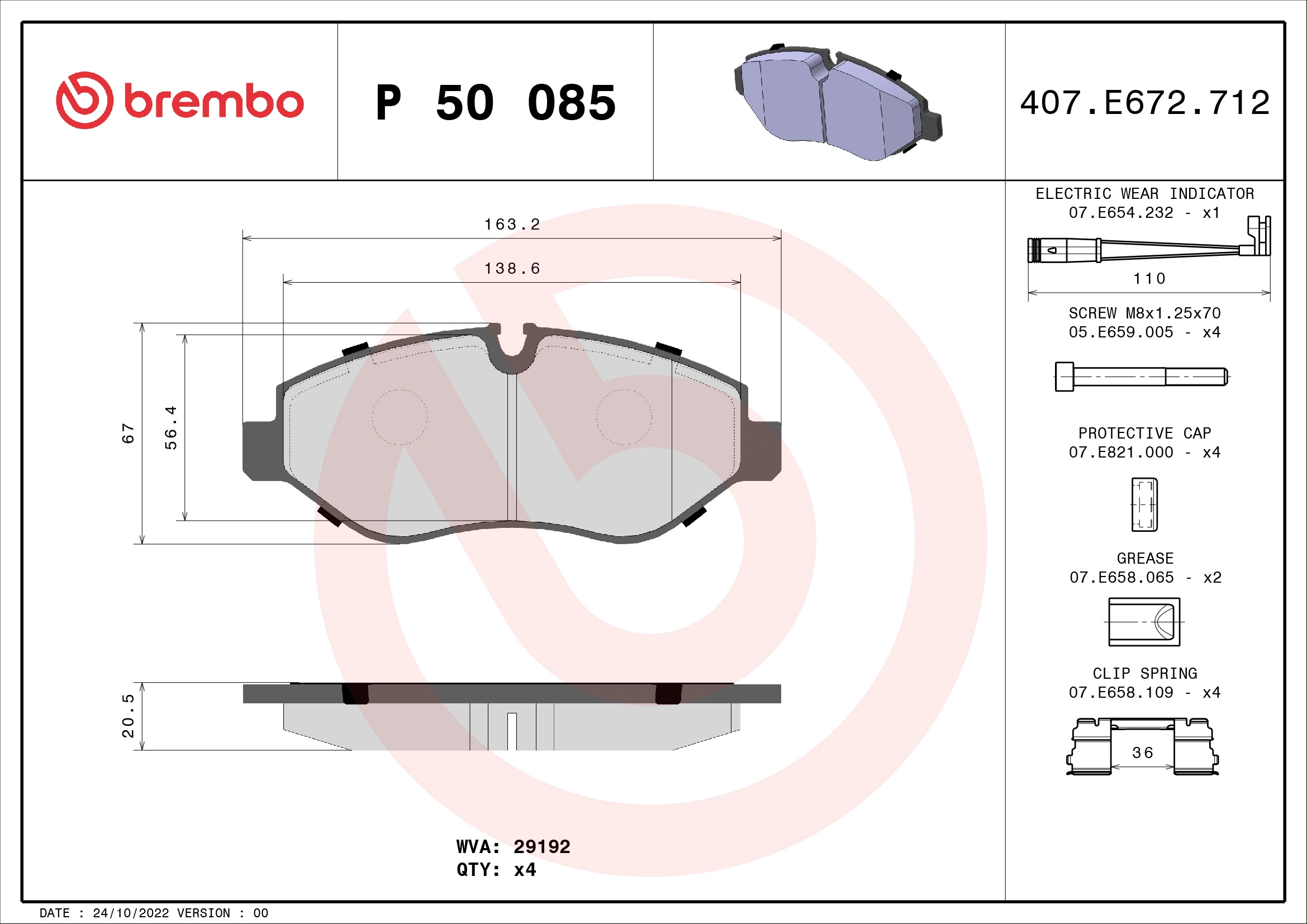 Brake Pad Set, disc brake