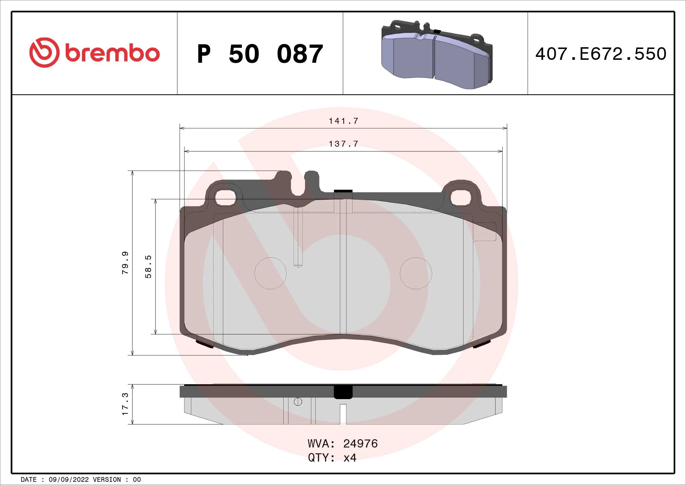 Brake Pad Set, disc brake