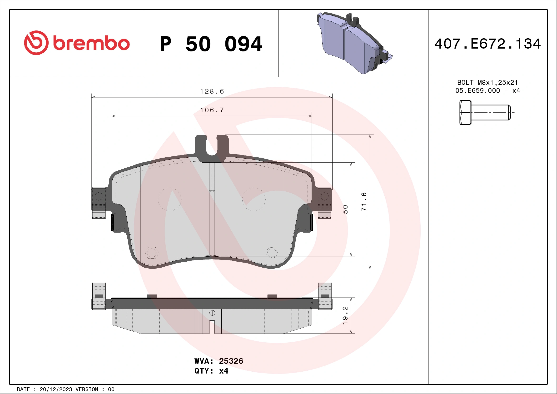 Brake Pad Set, disc brake