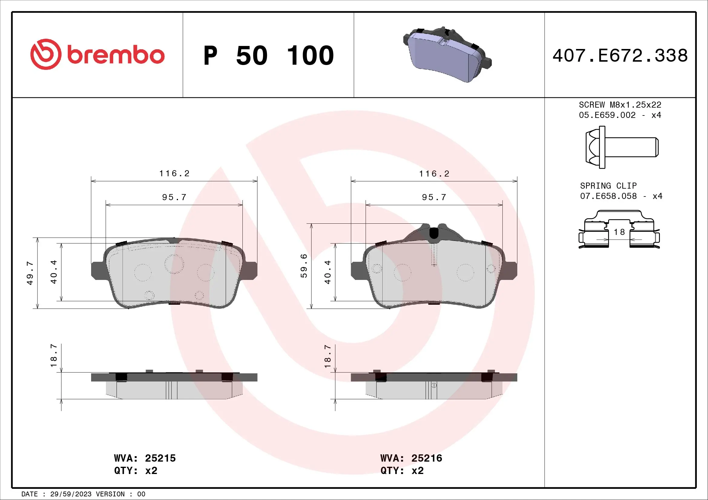 Brake Pad Set, disc brake