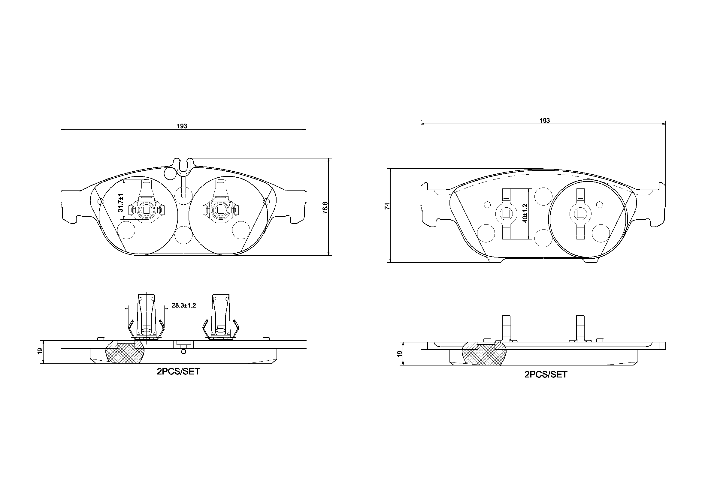 Brake Pad Set, disc brake
